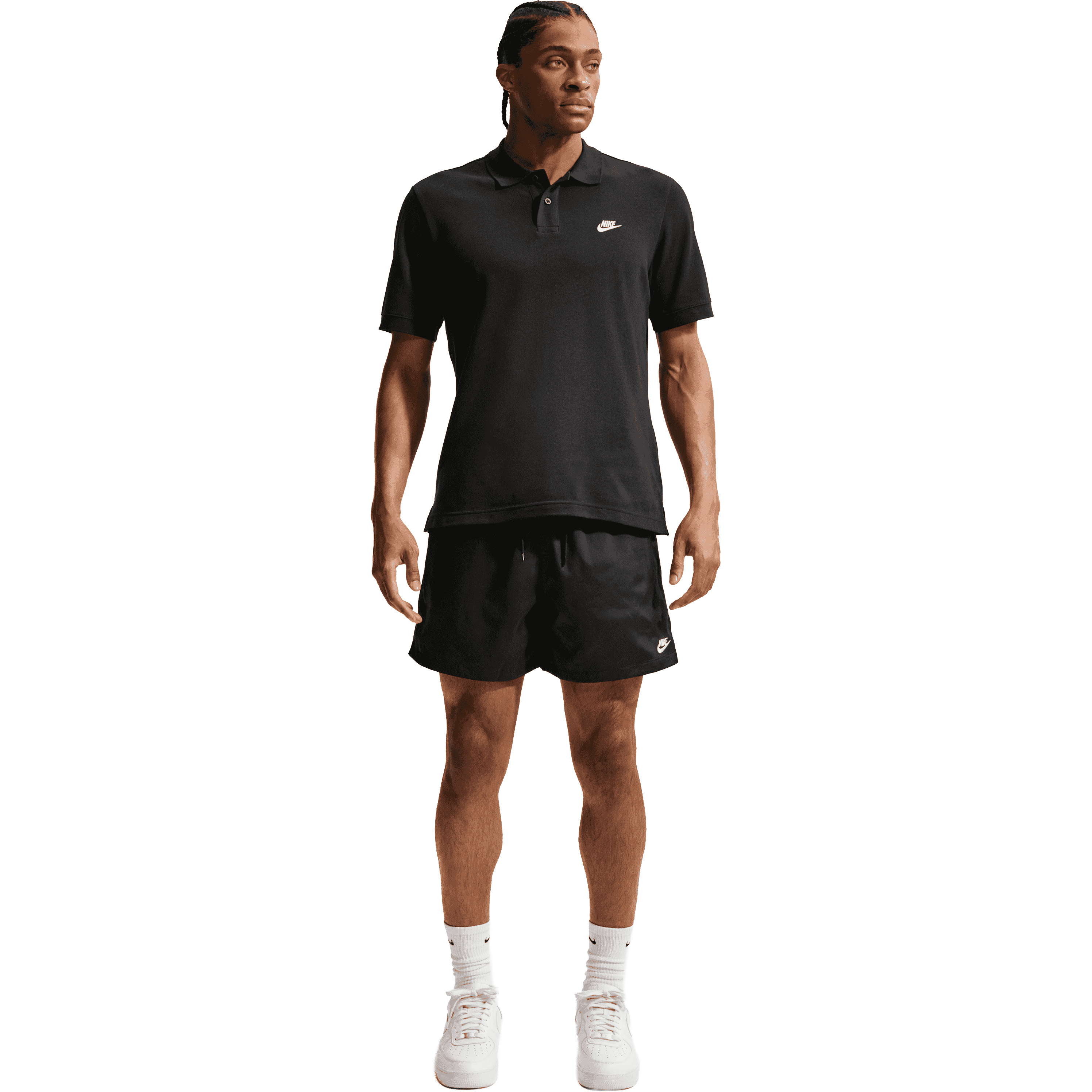 Nike Nike Club short heren black white  