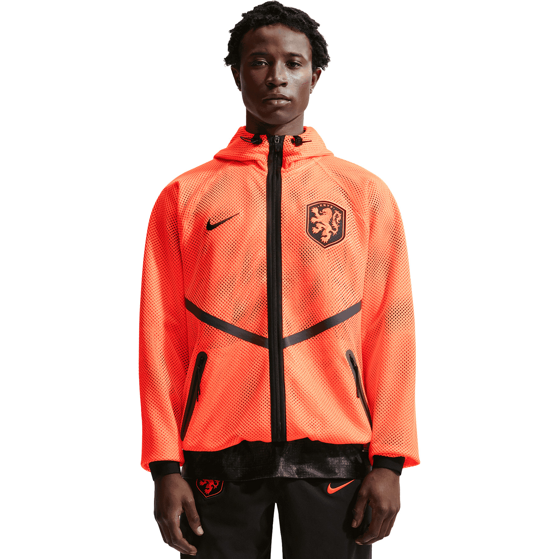 Nike Nederland trainingsjack heren hyper crimson black black