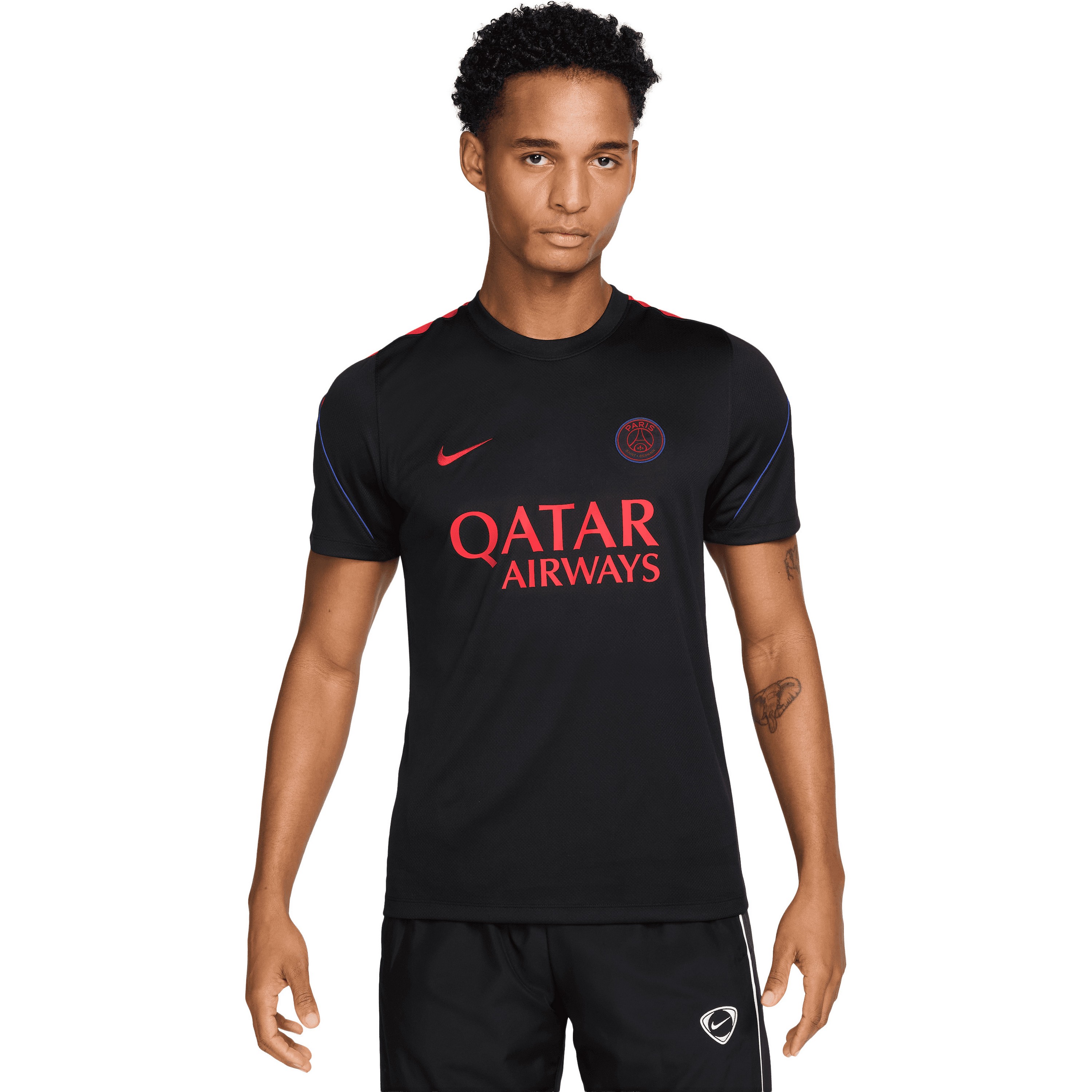 Nike Paris Saint-Germain Strike voetbalshirt heren black hyper royal global red