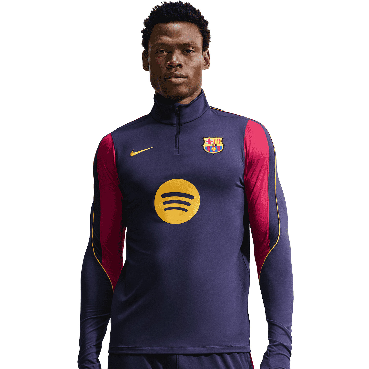 Nike FC Barcelona Strike trainingsshirt heren blackned blue mineral yellow