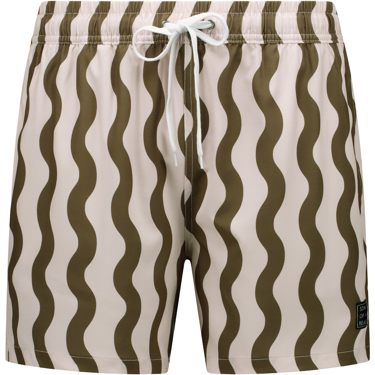 Son of a Beach Waves zwembroek heren beige 