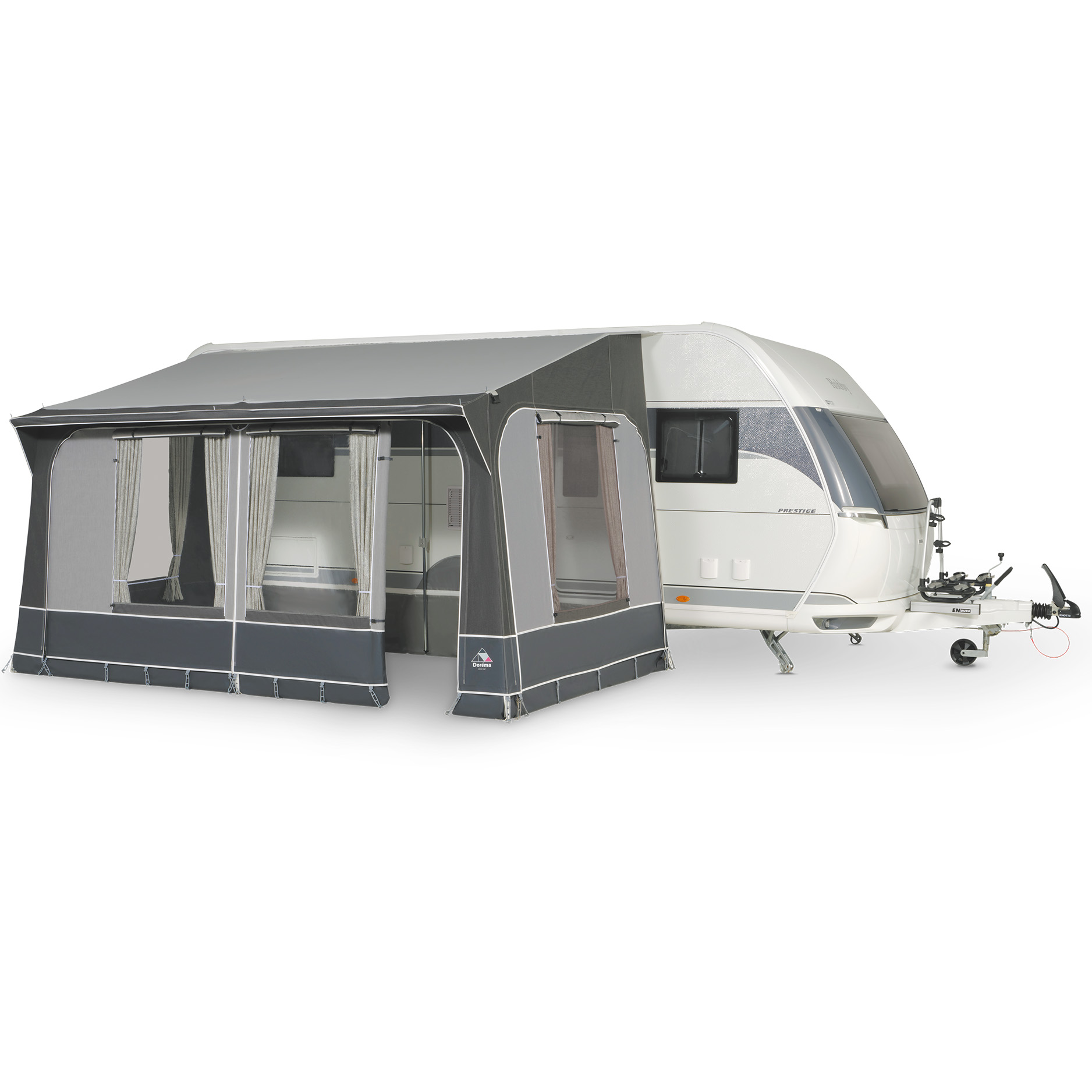 Doréma Quartz 400 deeltent ø 28 mm stalen frame anthracite