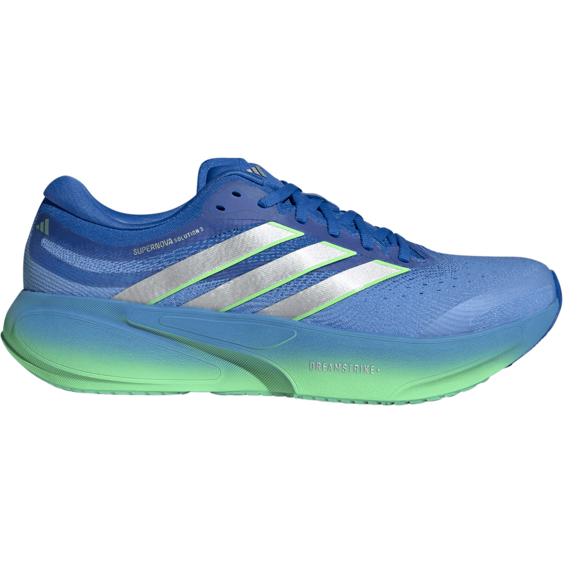 Adidas Supernova Solution 3 hardloopschoenen heren lucky blue silver metallic lime burst