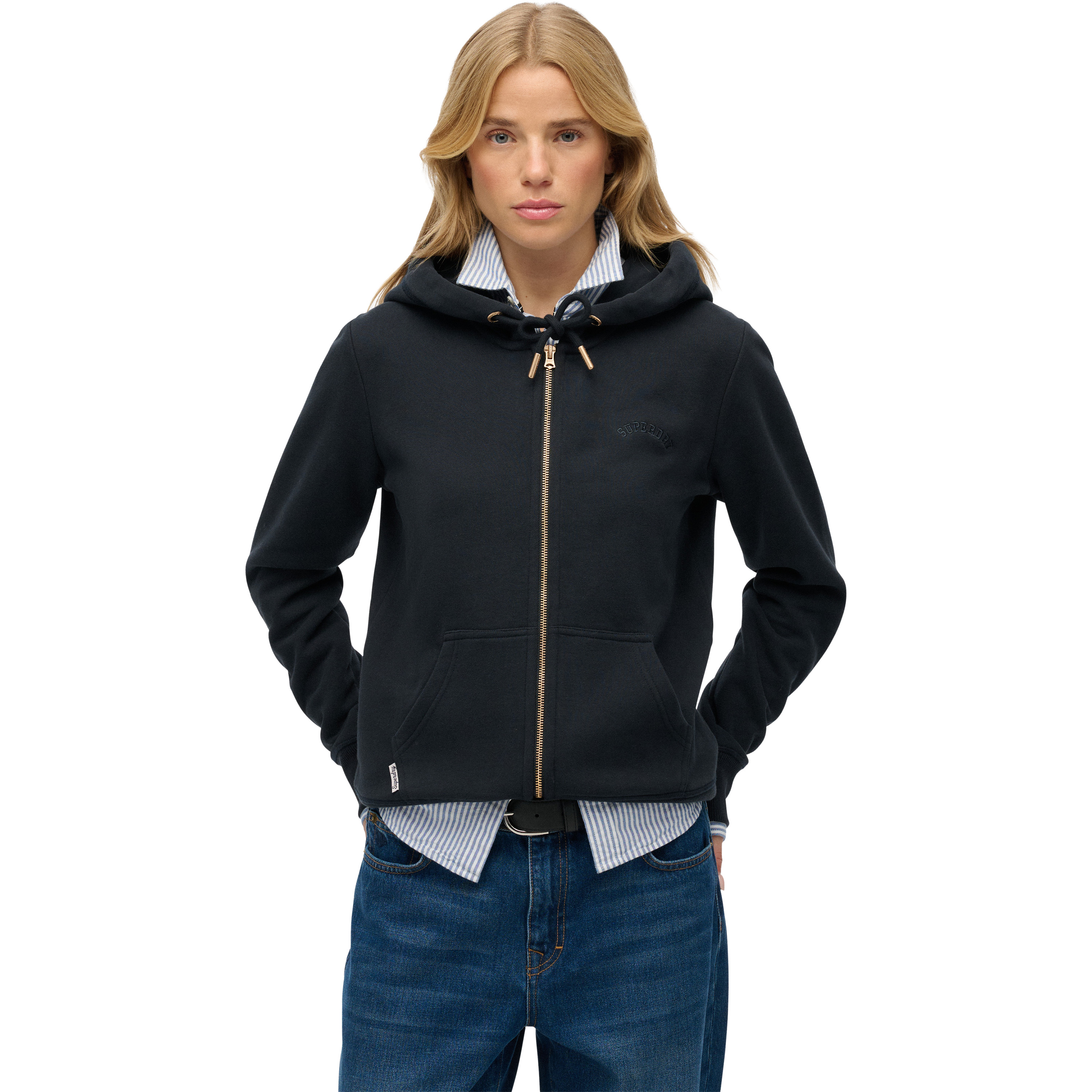 Superdry Essentials Logo vest dames eclipse navy  