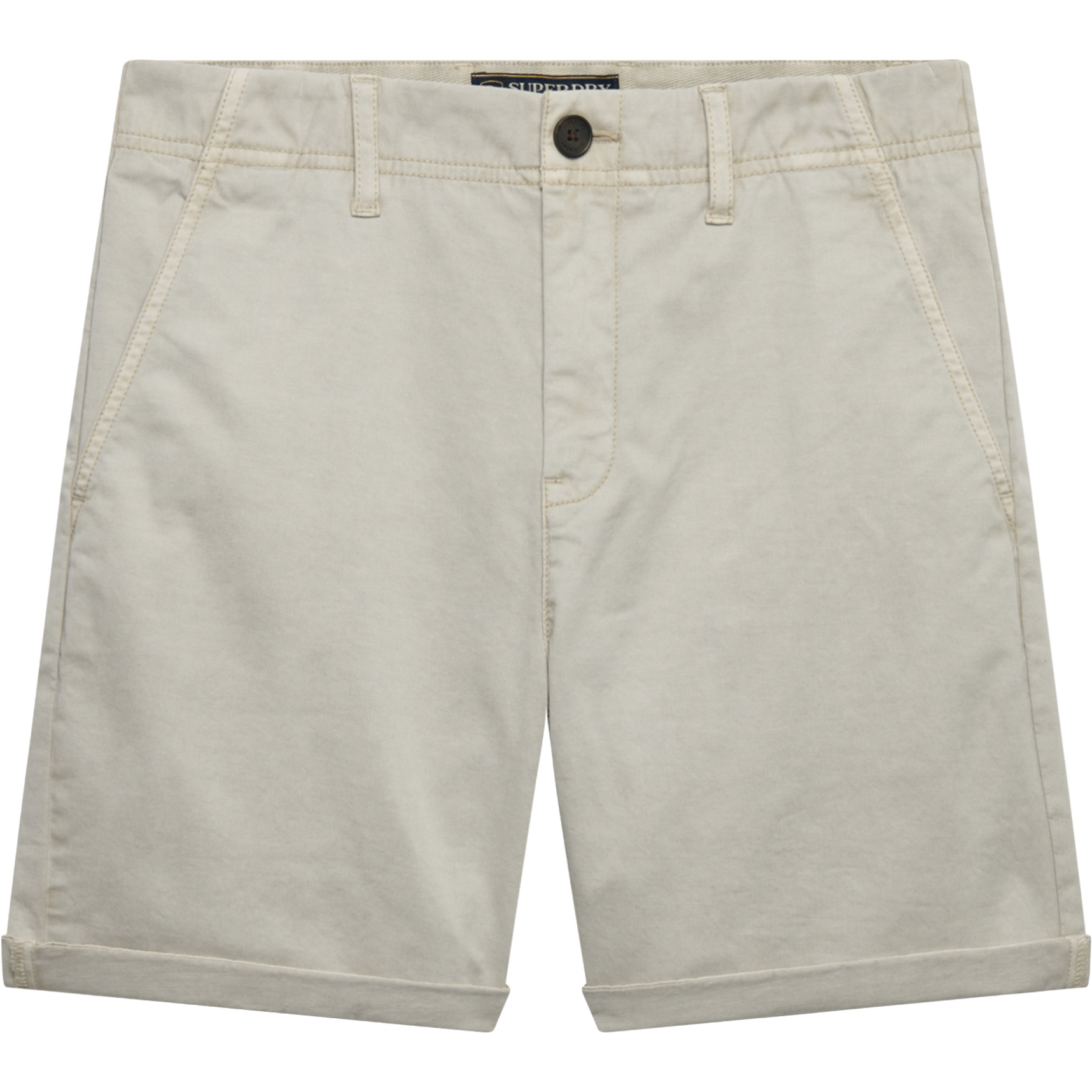 Superdry Chino short dames rainy day grey  