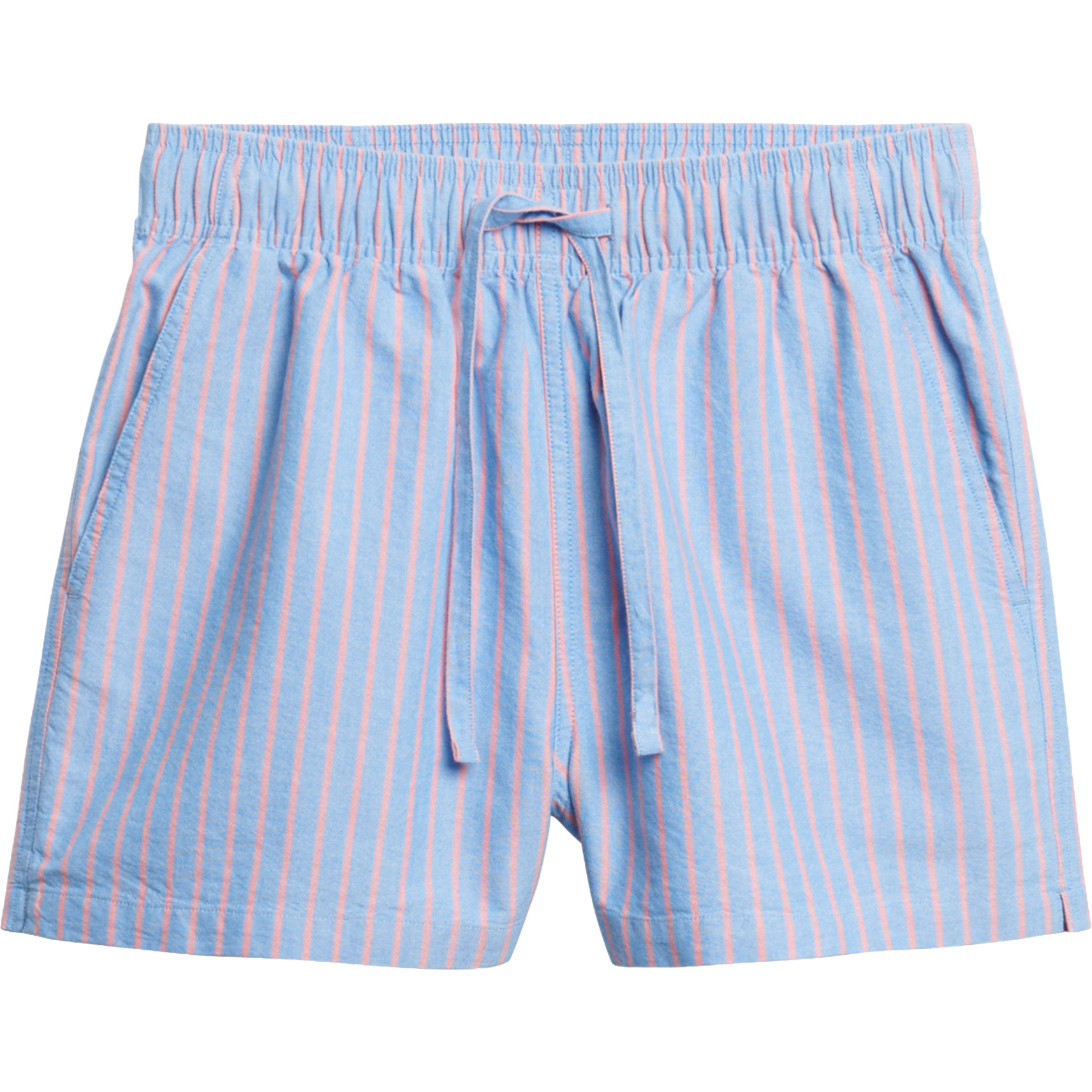 Superdry short dames blue pink stripe  