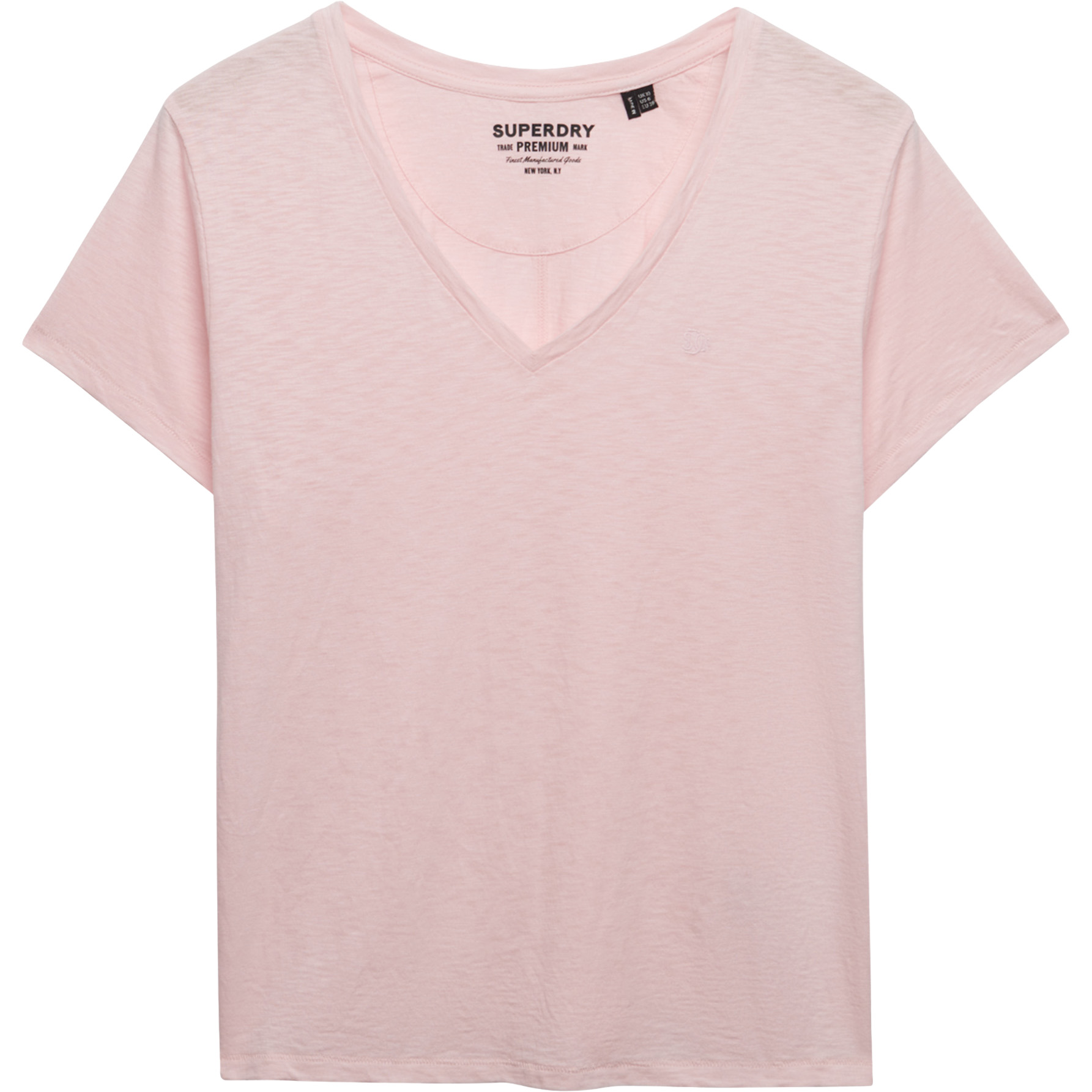 Superdry Studios Slub shirt dames pale pink   