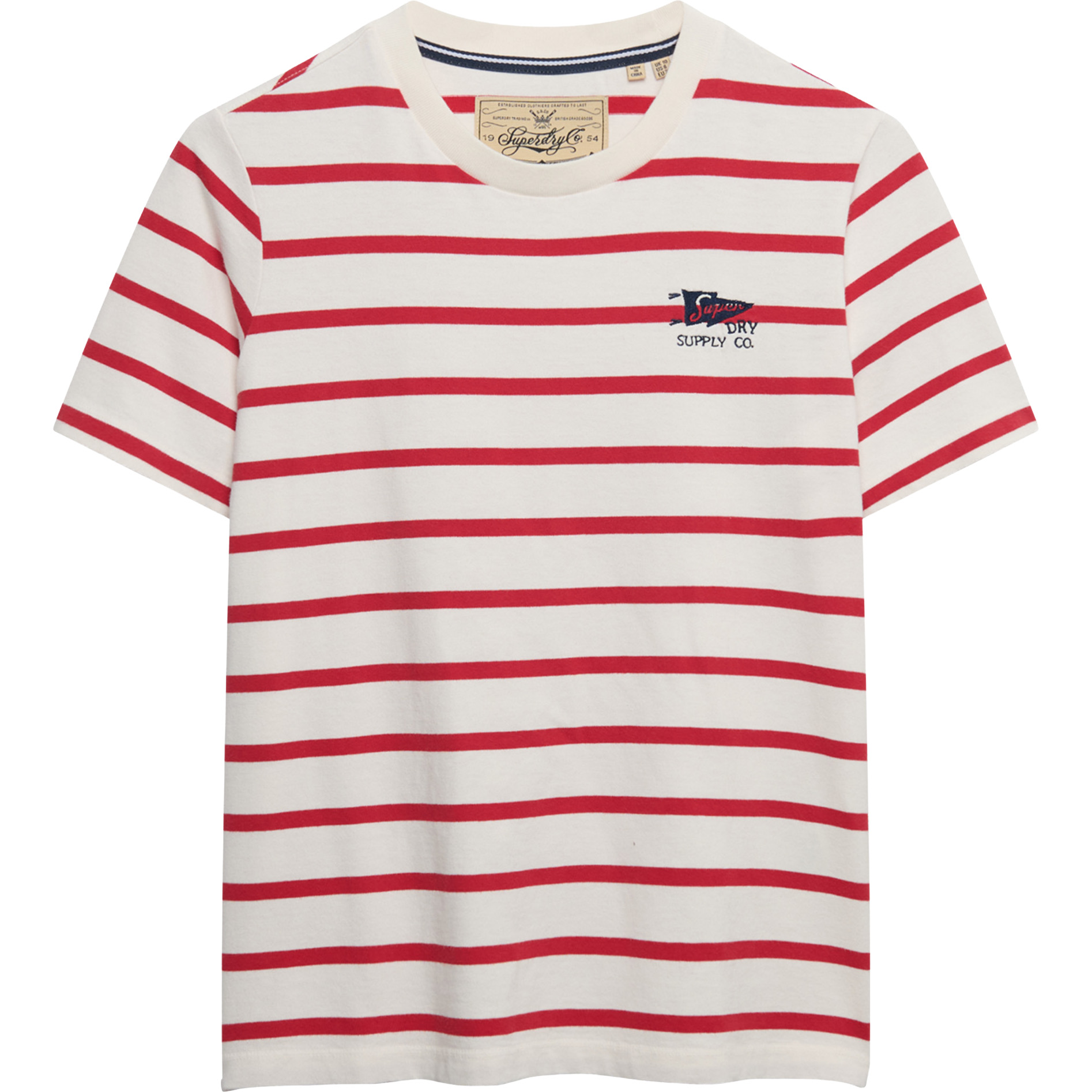 Superdry Heritage Hamptons shirt dames red stripe  