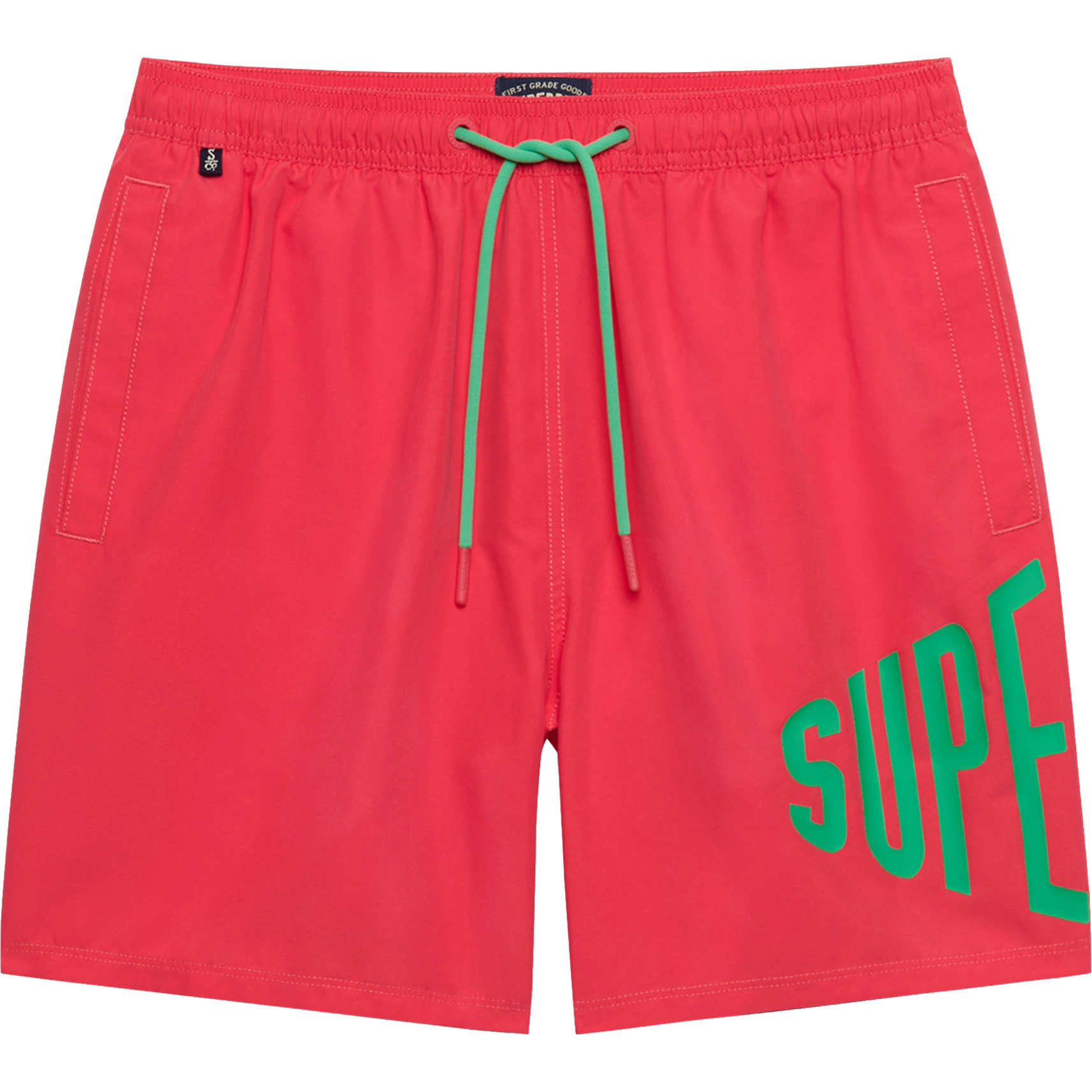 Superdry Printed Logo 16 inch zwembroek heren paradise pink