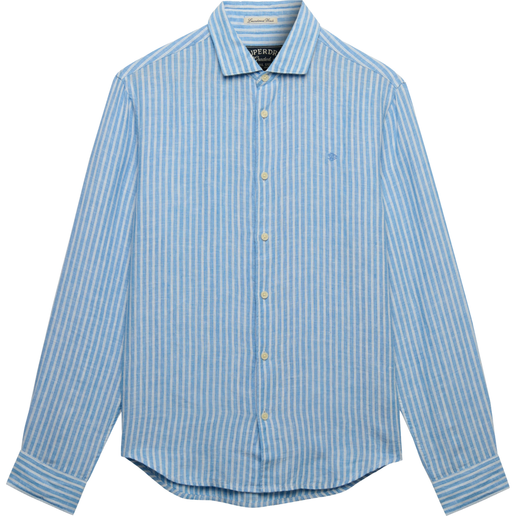 Superdry Riviera overhemd heren classic blue stripe  