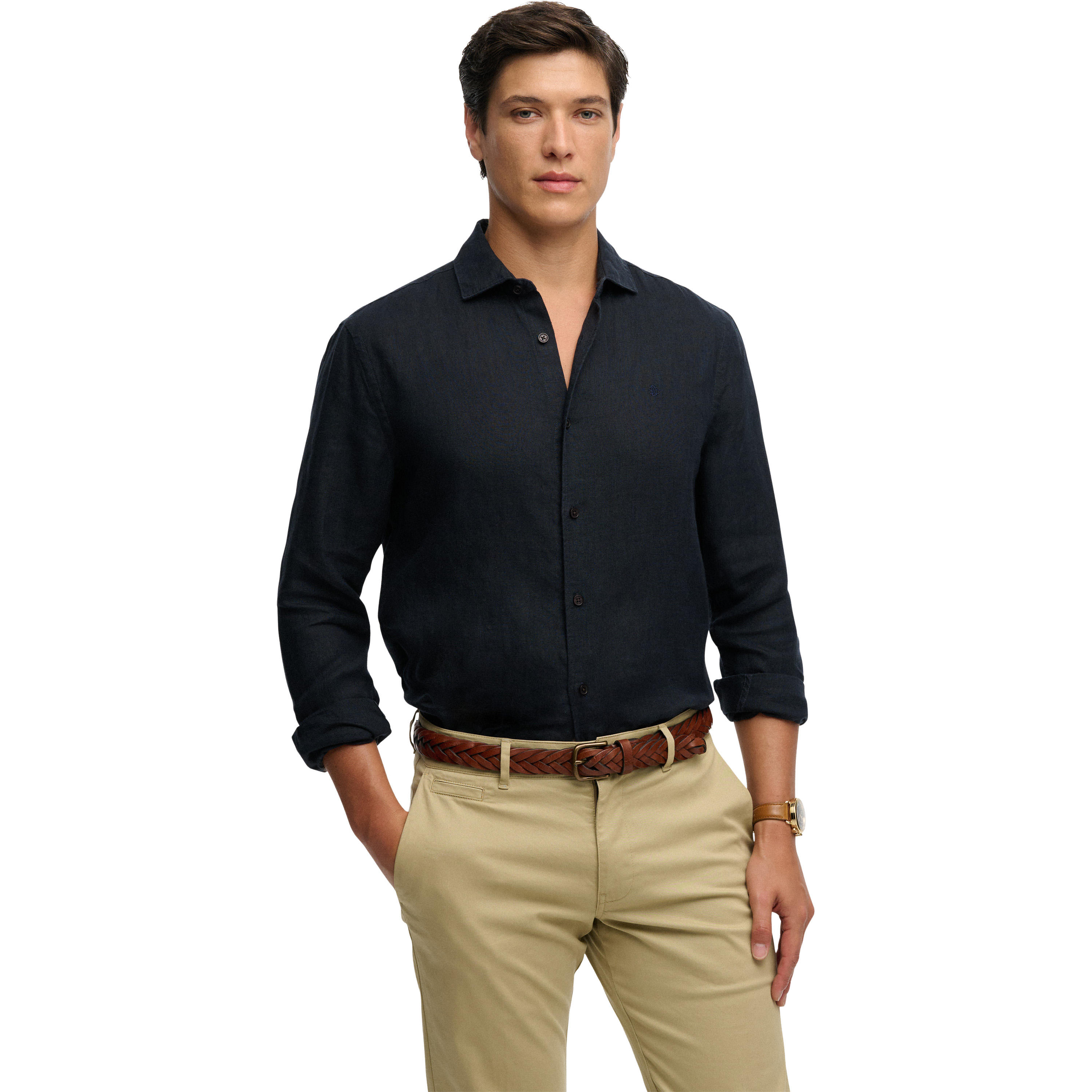 Superdry Riviera overhemd heren eclipse navy 