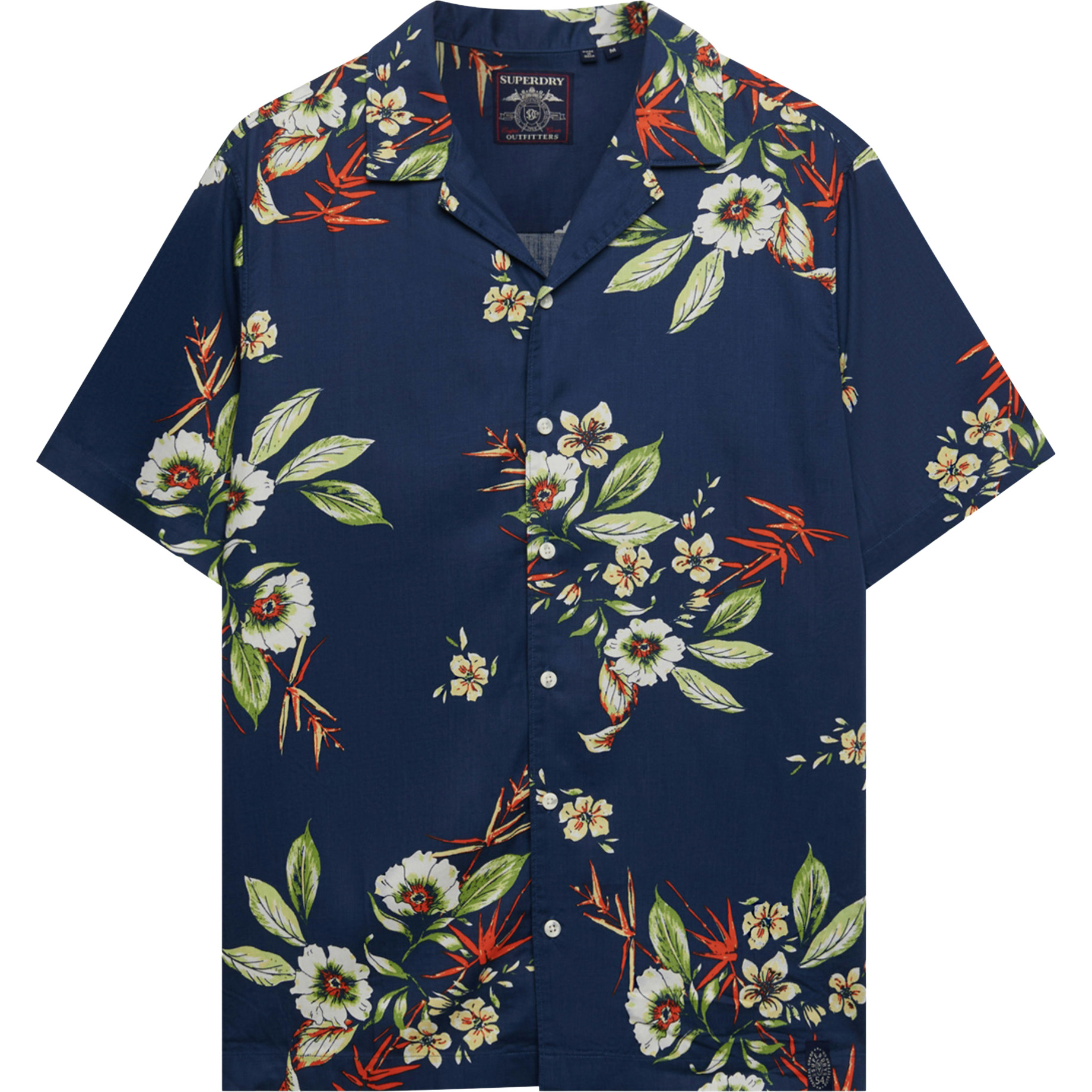 Superdry Hawaiian overhemd heren cabana navy   