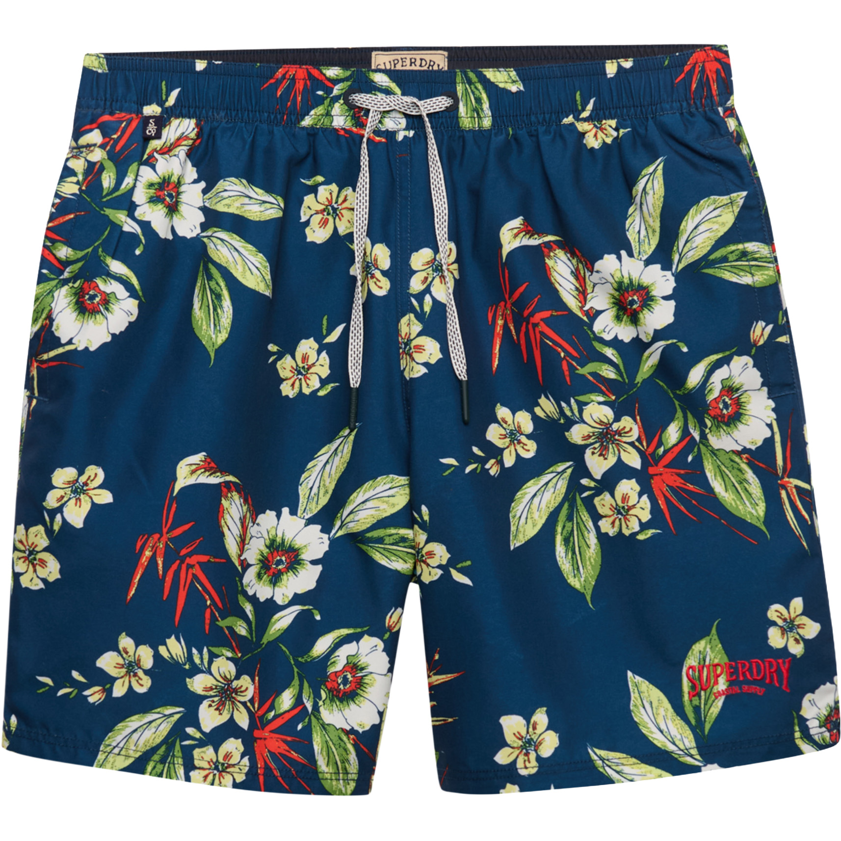 Superdry Hawaiian 16 inch zwembroek heren cabana navy  
