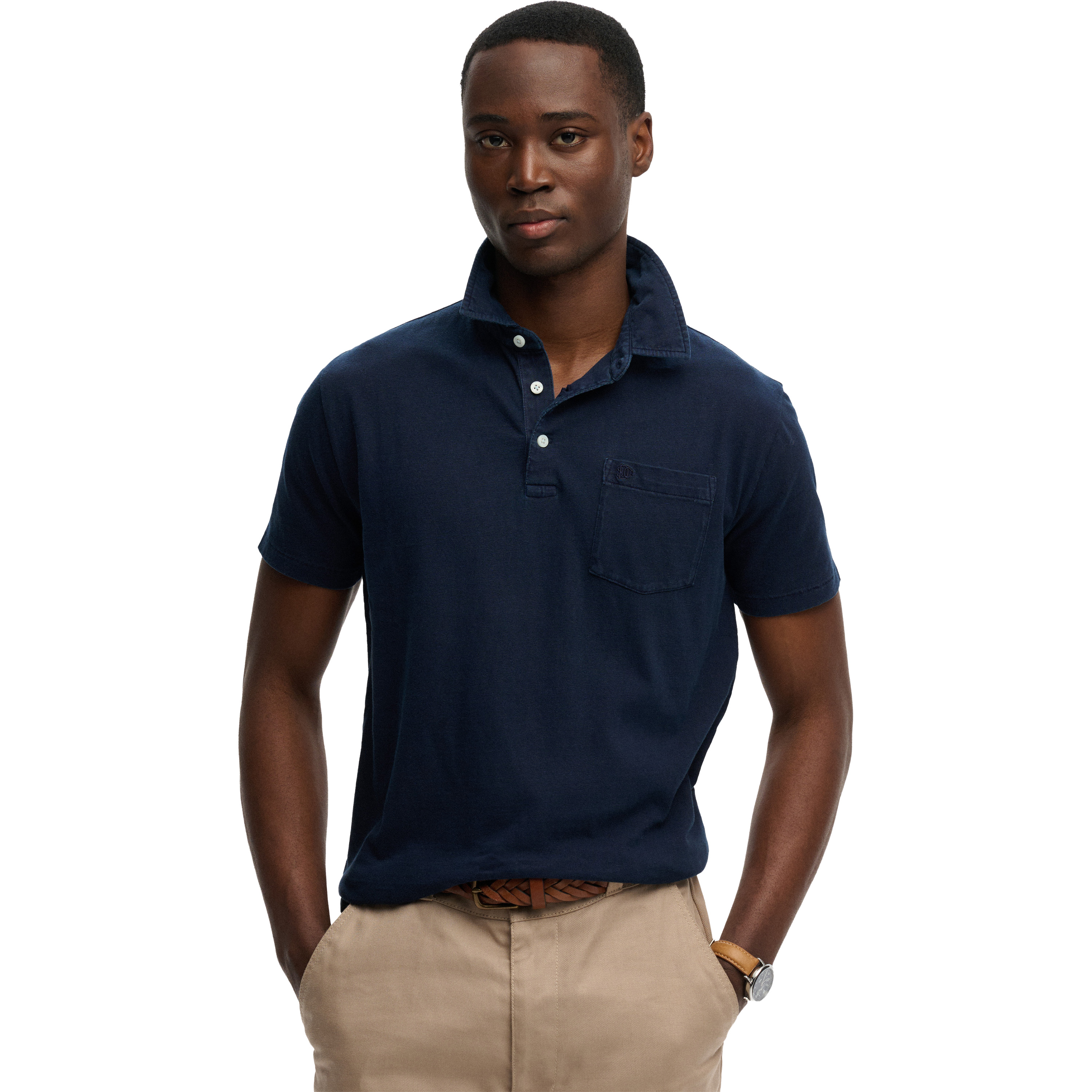 Superdry polo heren Hampton navy 