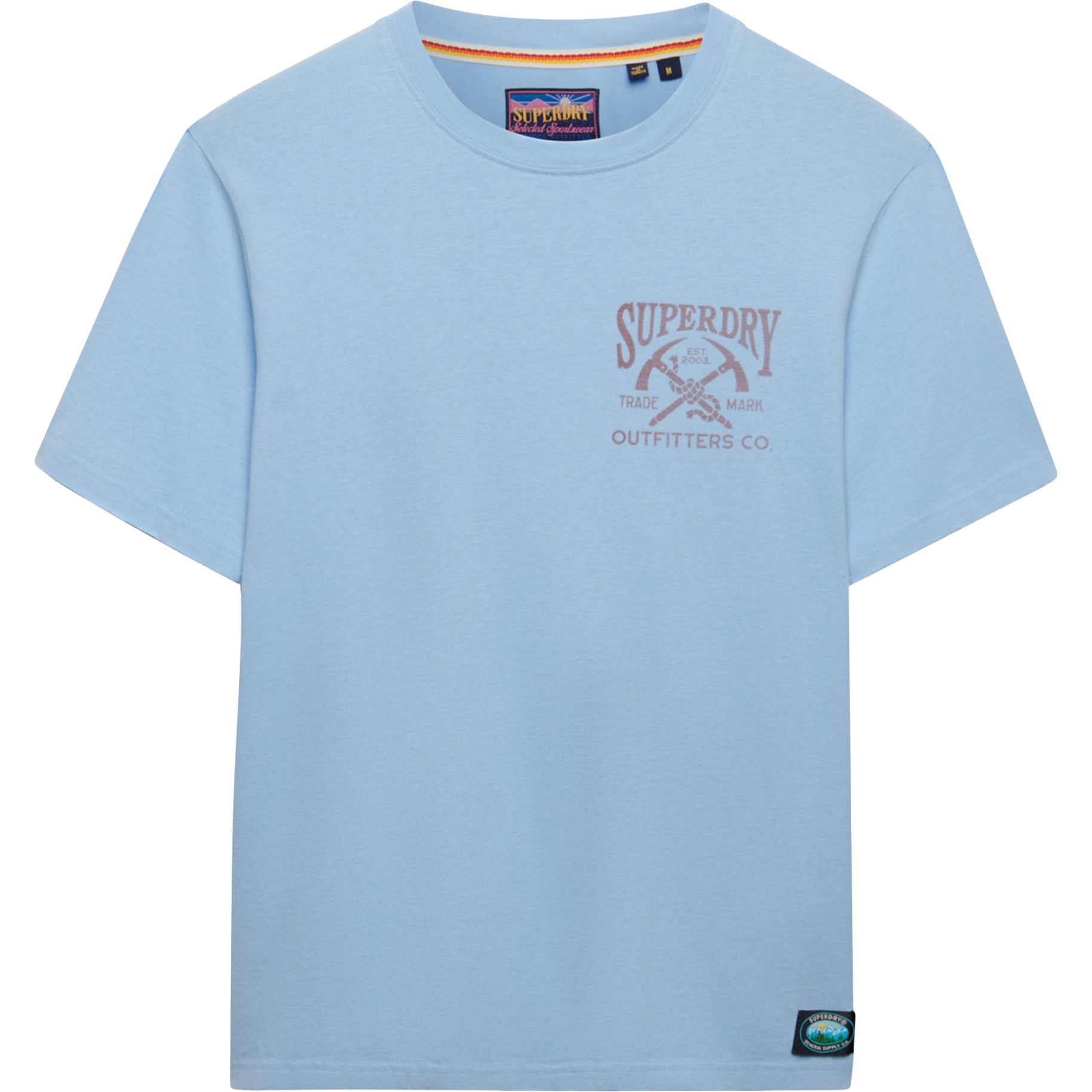Superdry Outdoors Mountain Relaxed shirt heren seafoam blue 