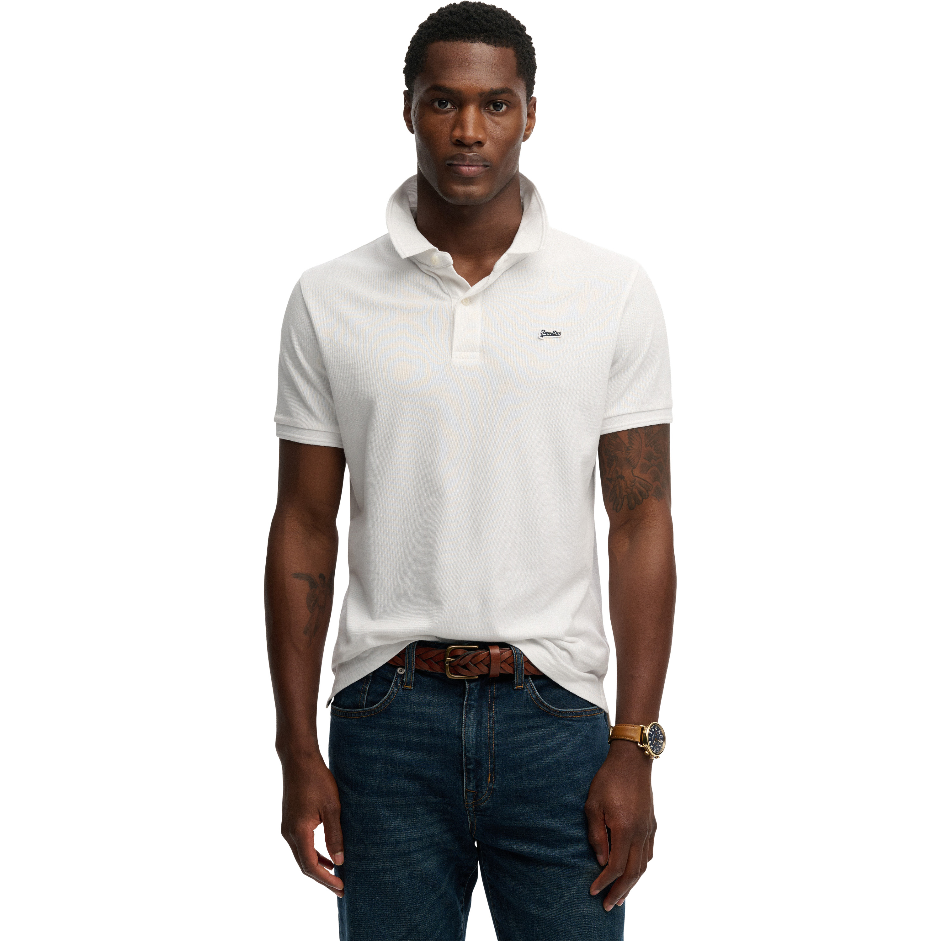 Superdry Pique polo heren optic 