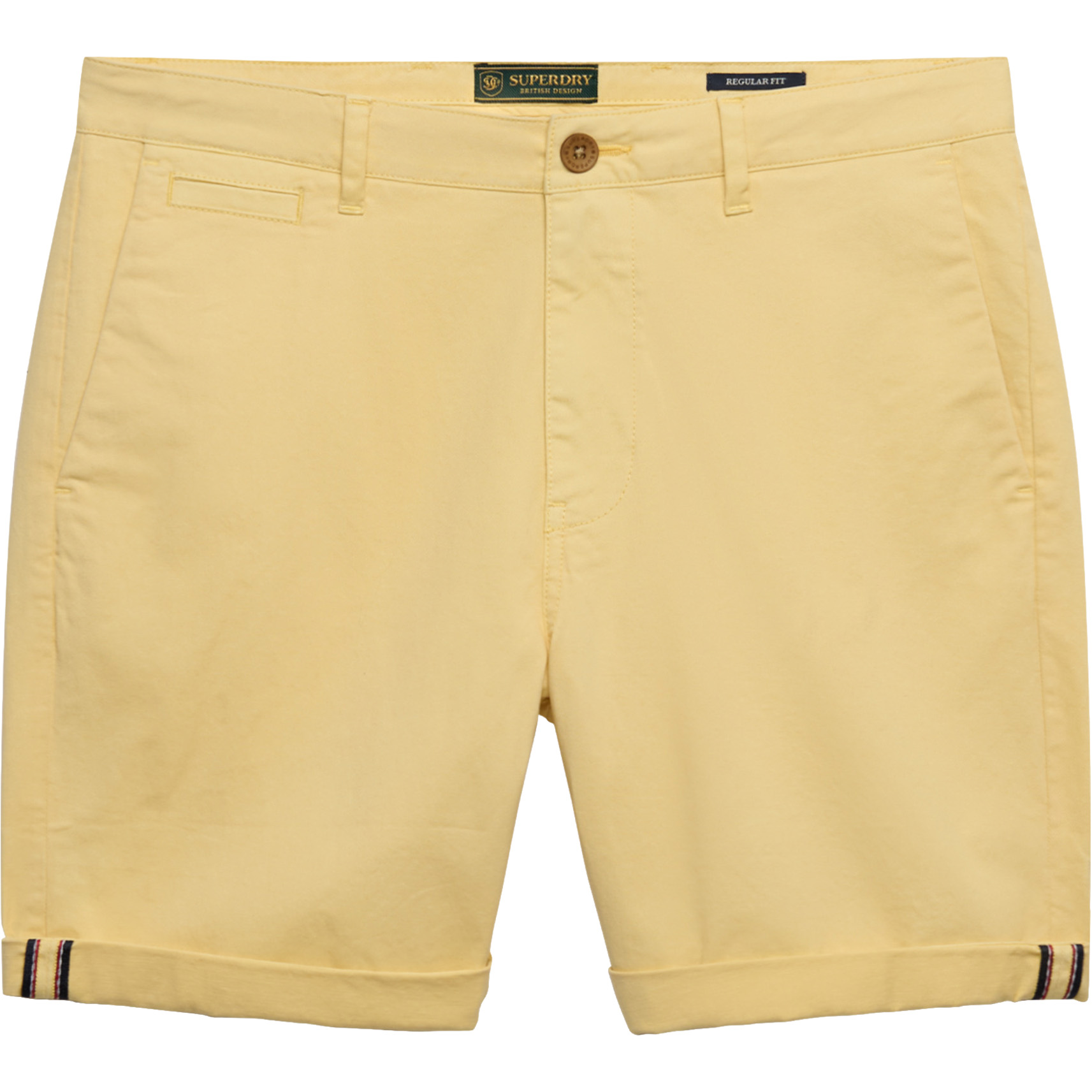 Superdry Premium Regular Chino short heren washed yellow 