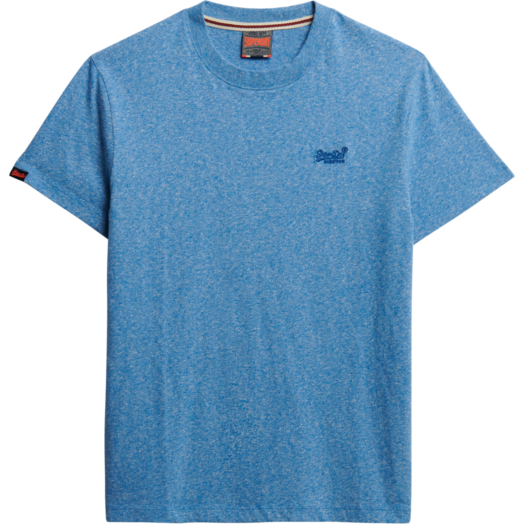 Superdry Essential Logo shirt heren bright blue grit 