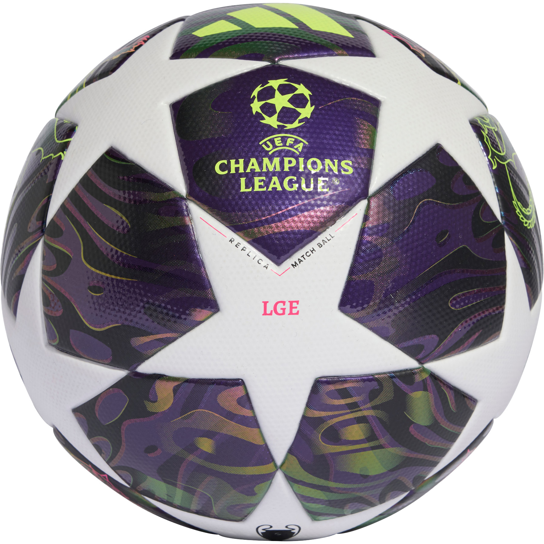 Adidas UEFA Champions League Final voetbal dark purple white solar yellow 26