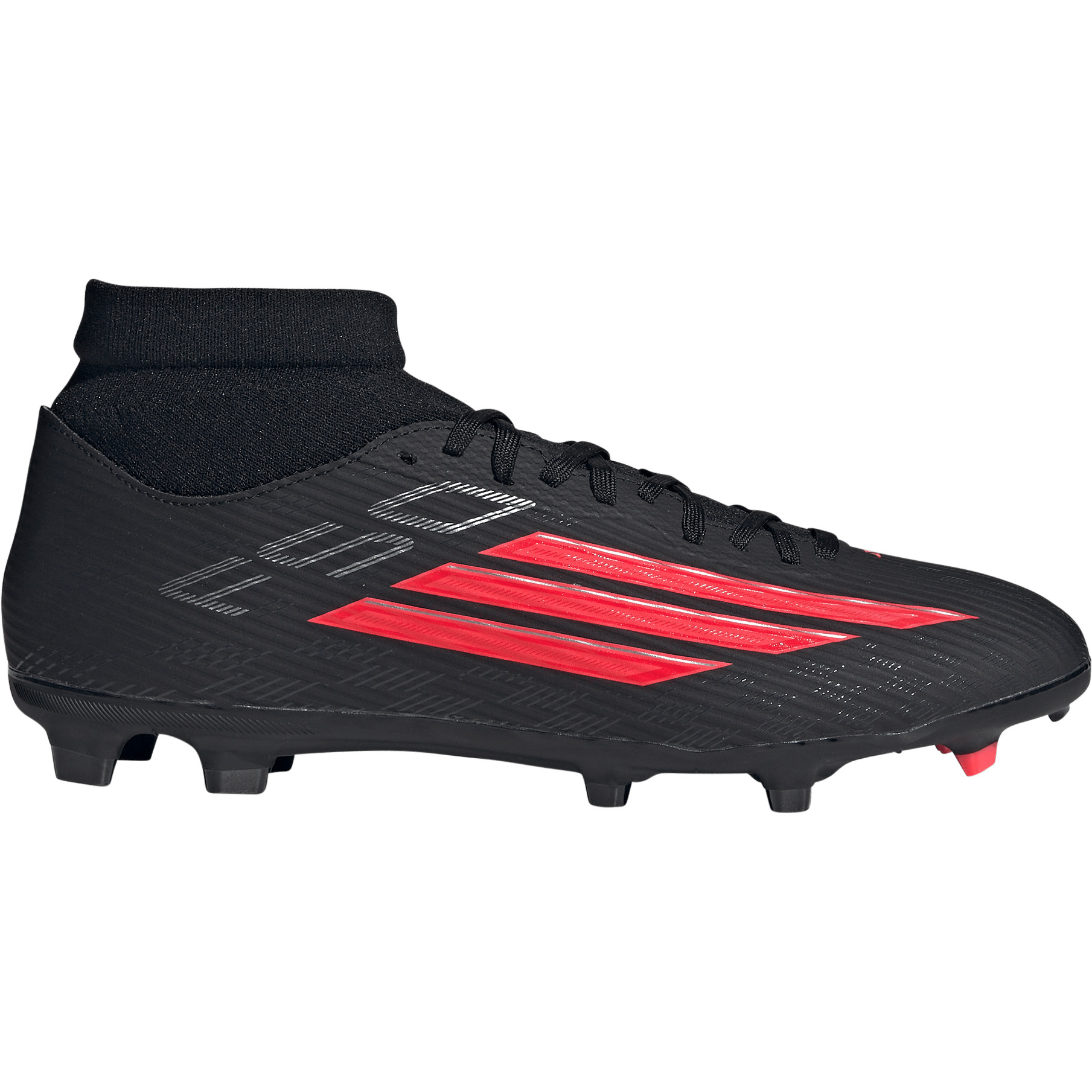 Adidas F50 League Mid Cut FG AG voetbalschoenen core black lucid red
