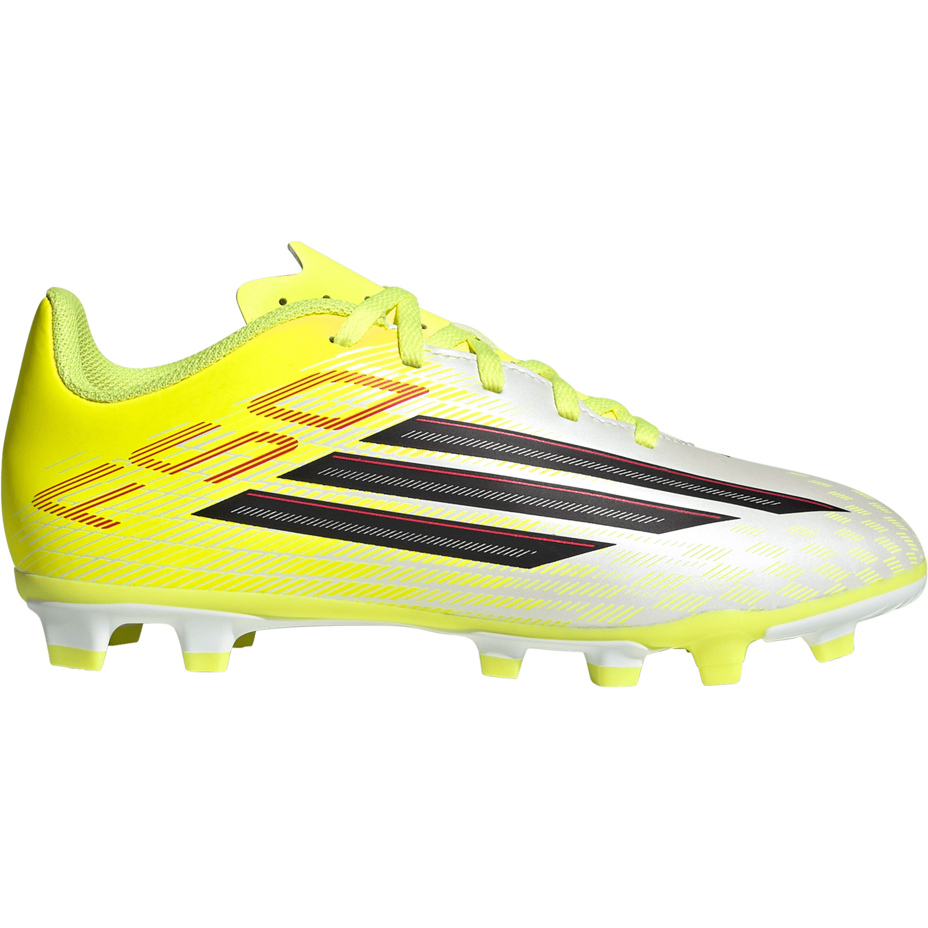 Adidas F50 Club FG AG voetbalschoenen junior team solar yellow 2 core black lucid red