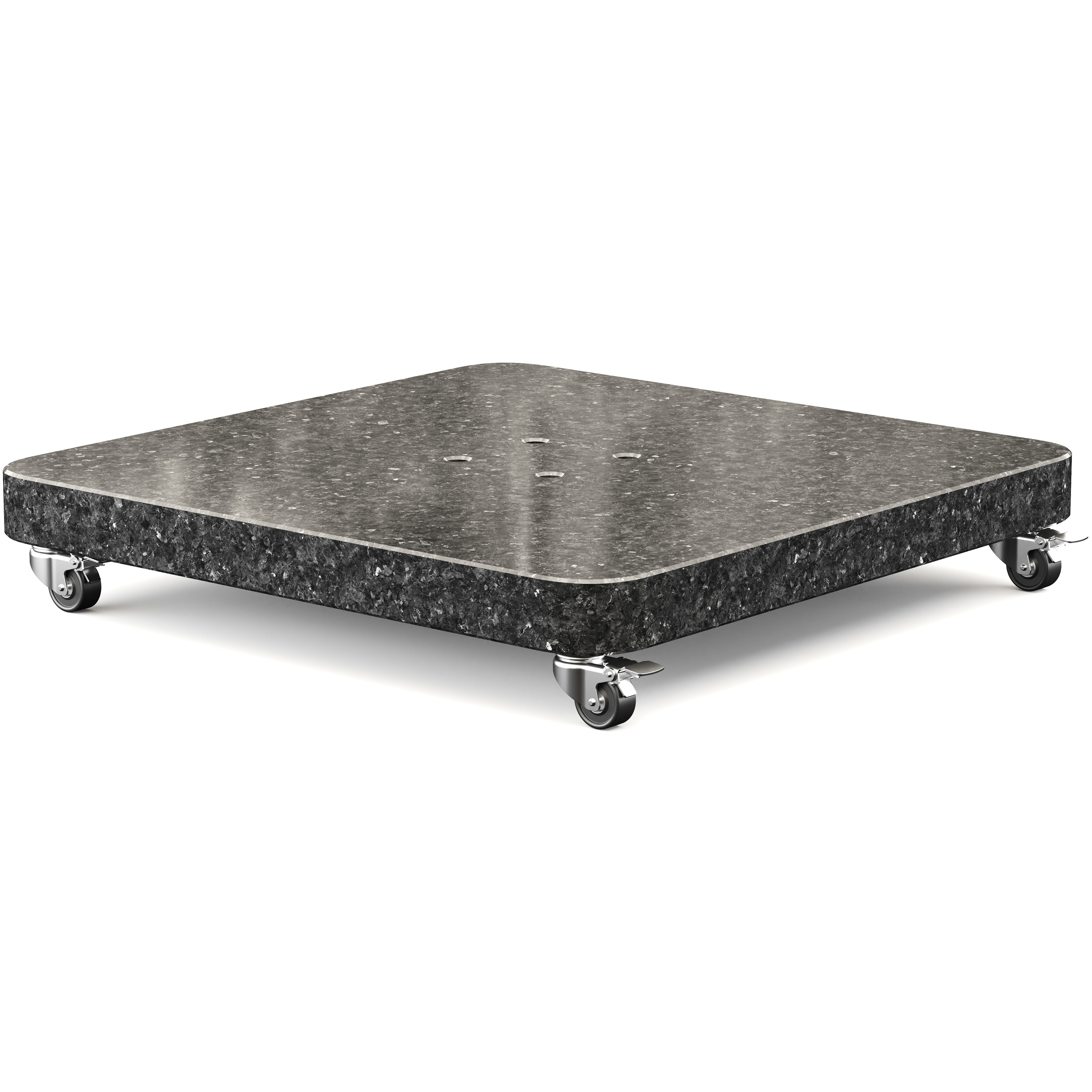 Platinum Ancona Round Edge parasolvoet 90 kg granite inclusief wielen