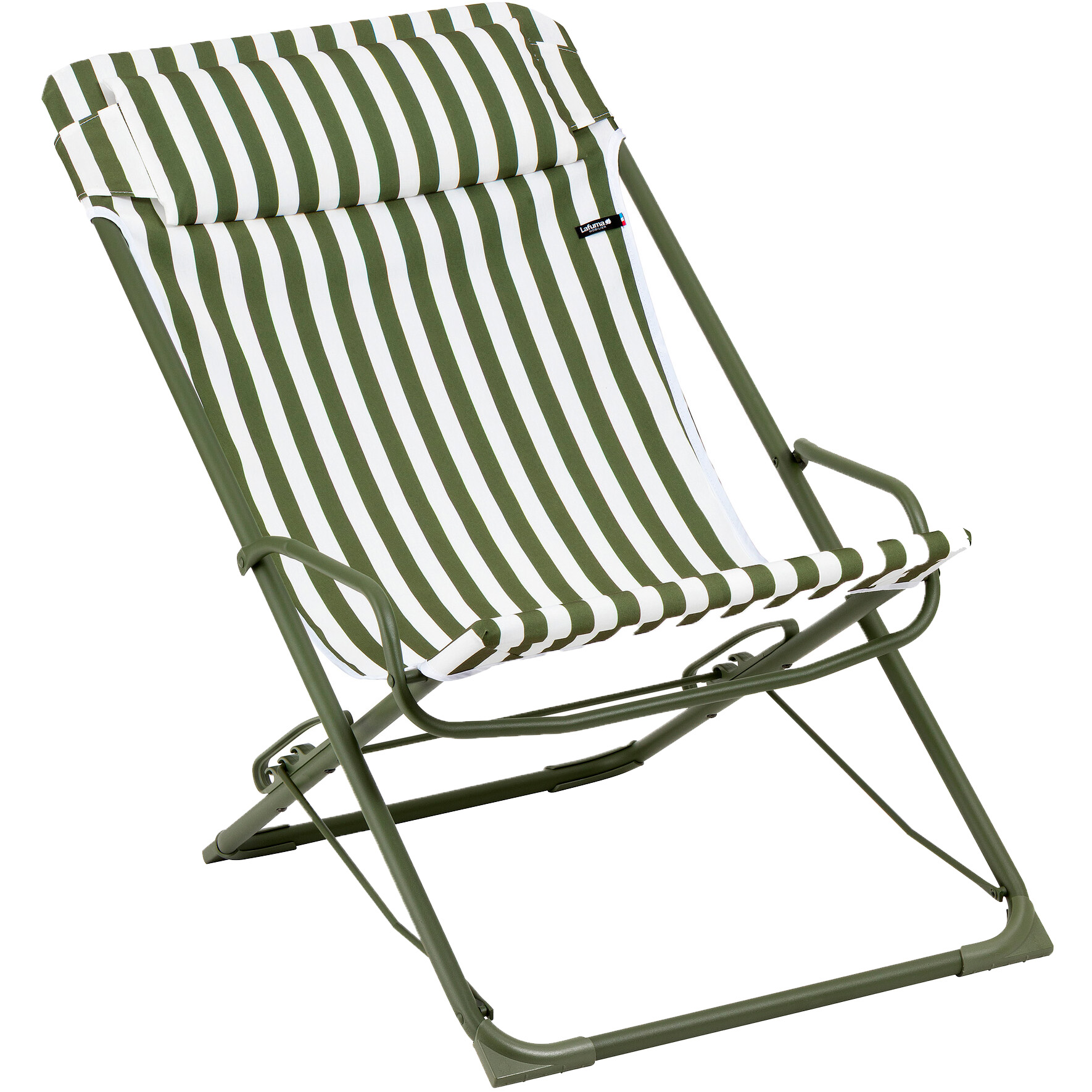 Lafuma Transaswing Airlon campingstoel green rayure moss 