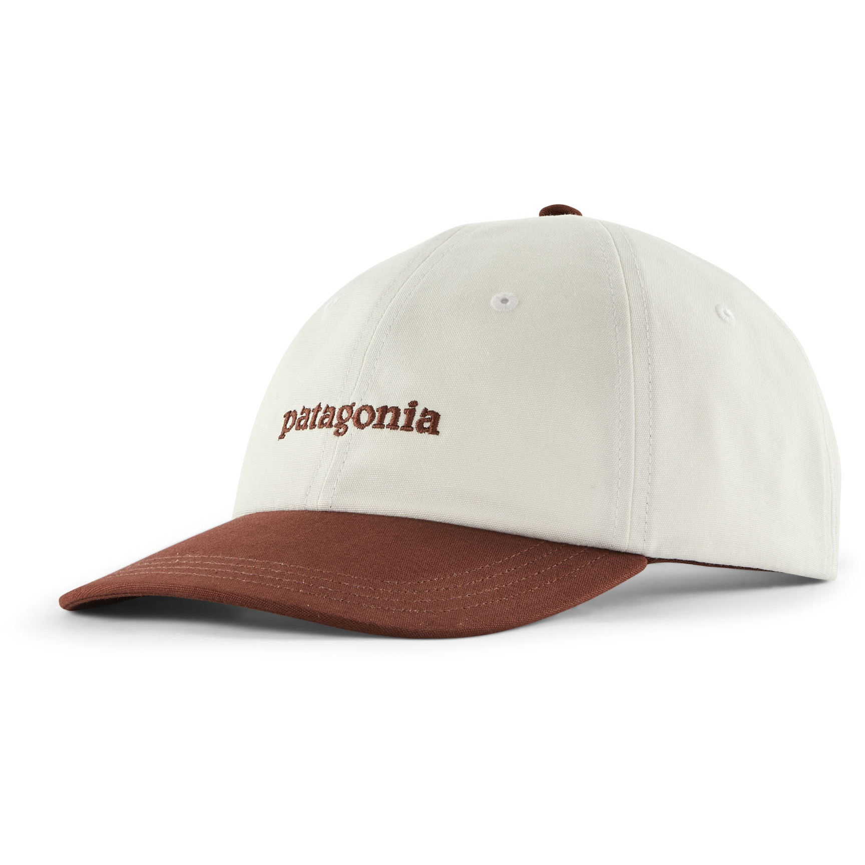Patagonia Fitz Roy Icon Trad pet text logo dried vanilla 