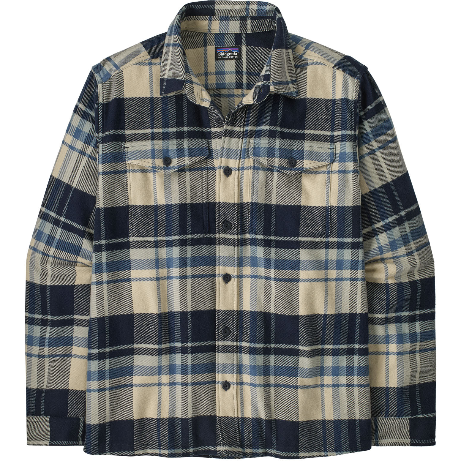 Patagonia Fjord Flannel blouse heren hibernate sunken blue 