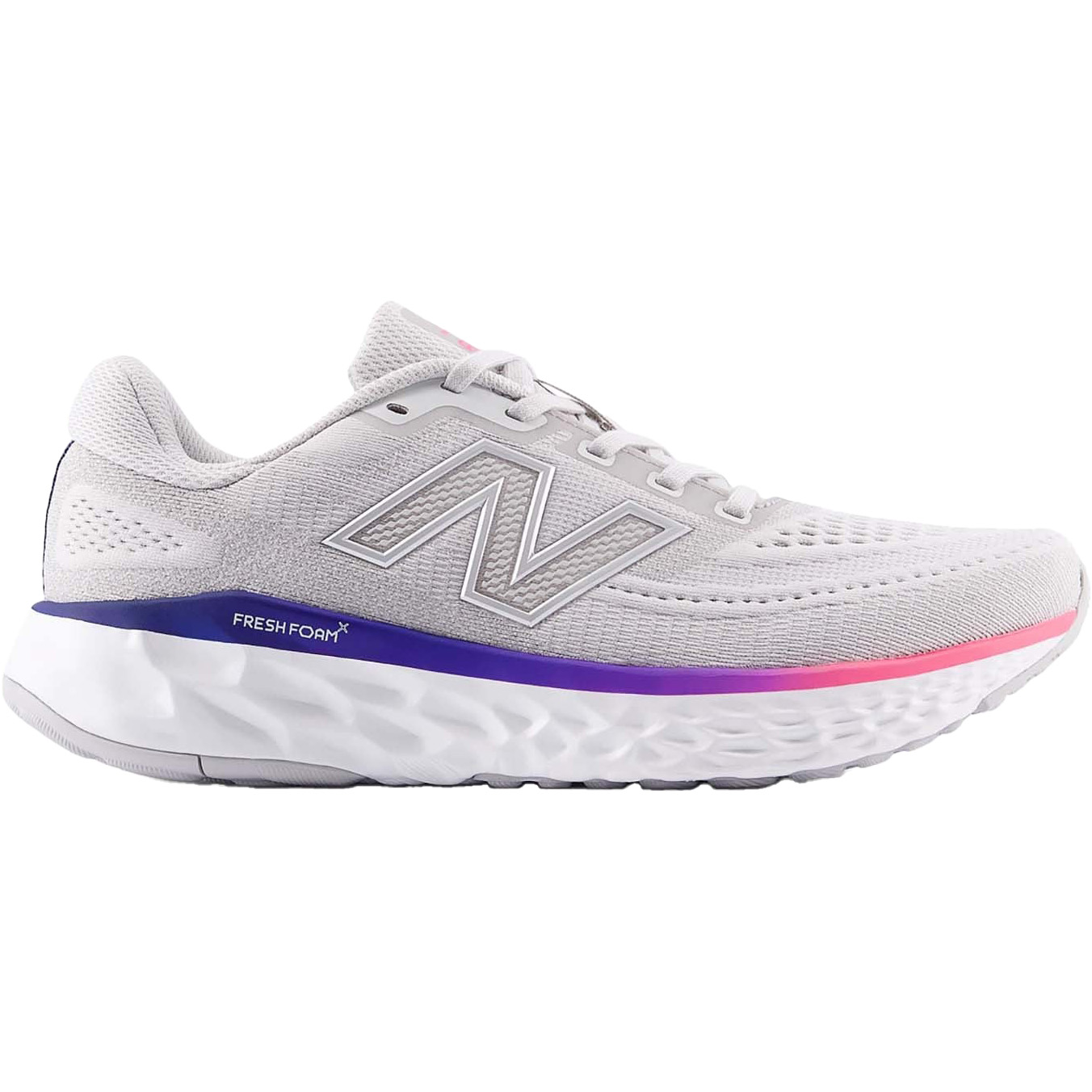 New Balance EVOZ v4 hardloopschoenen dames grey matter pink heat blue oyster  