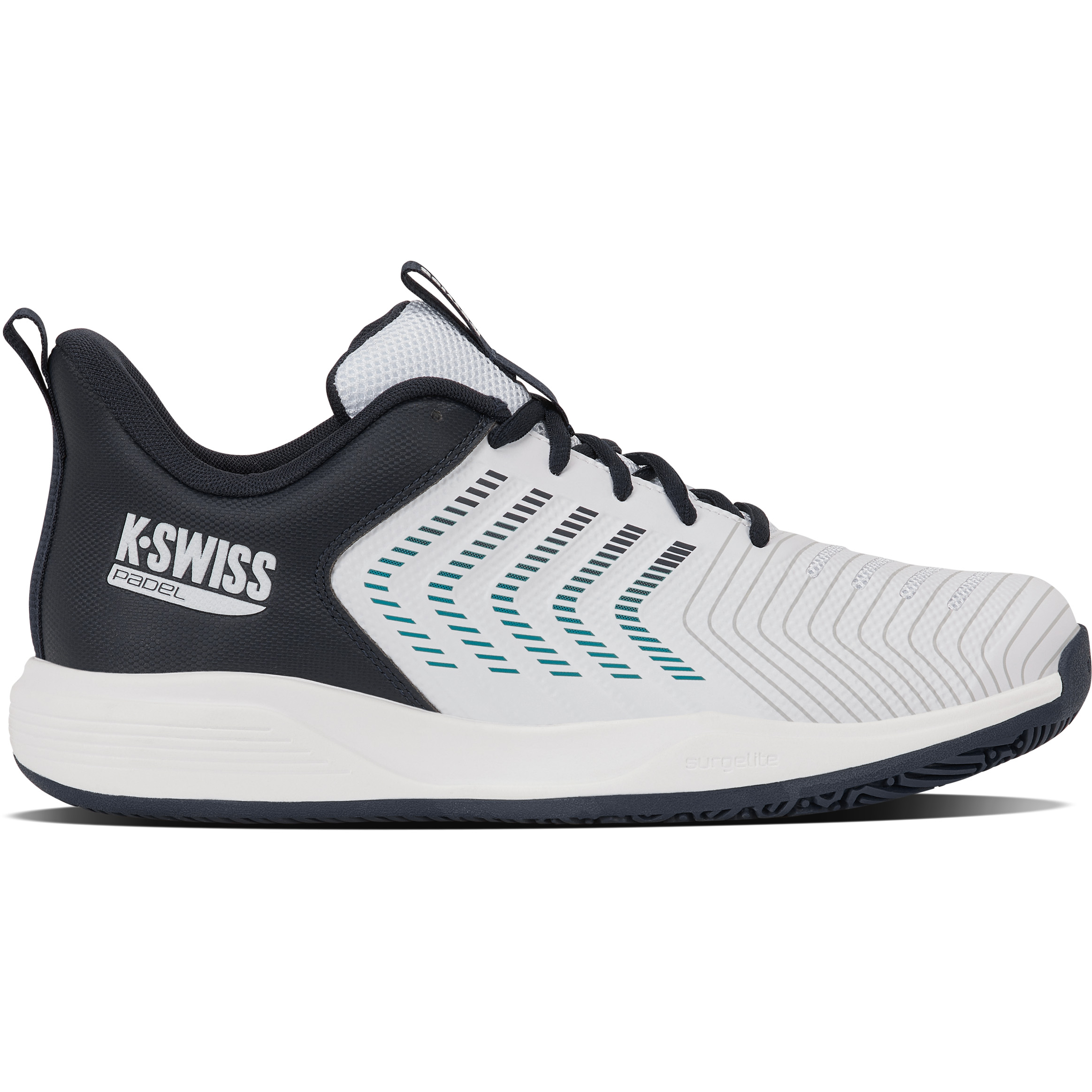 K-Swiss Ultrashot Light Clay padelschoenen heren white carbon baltic