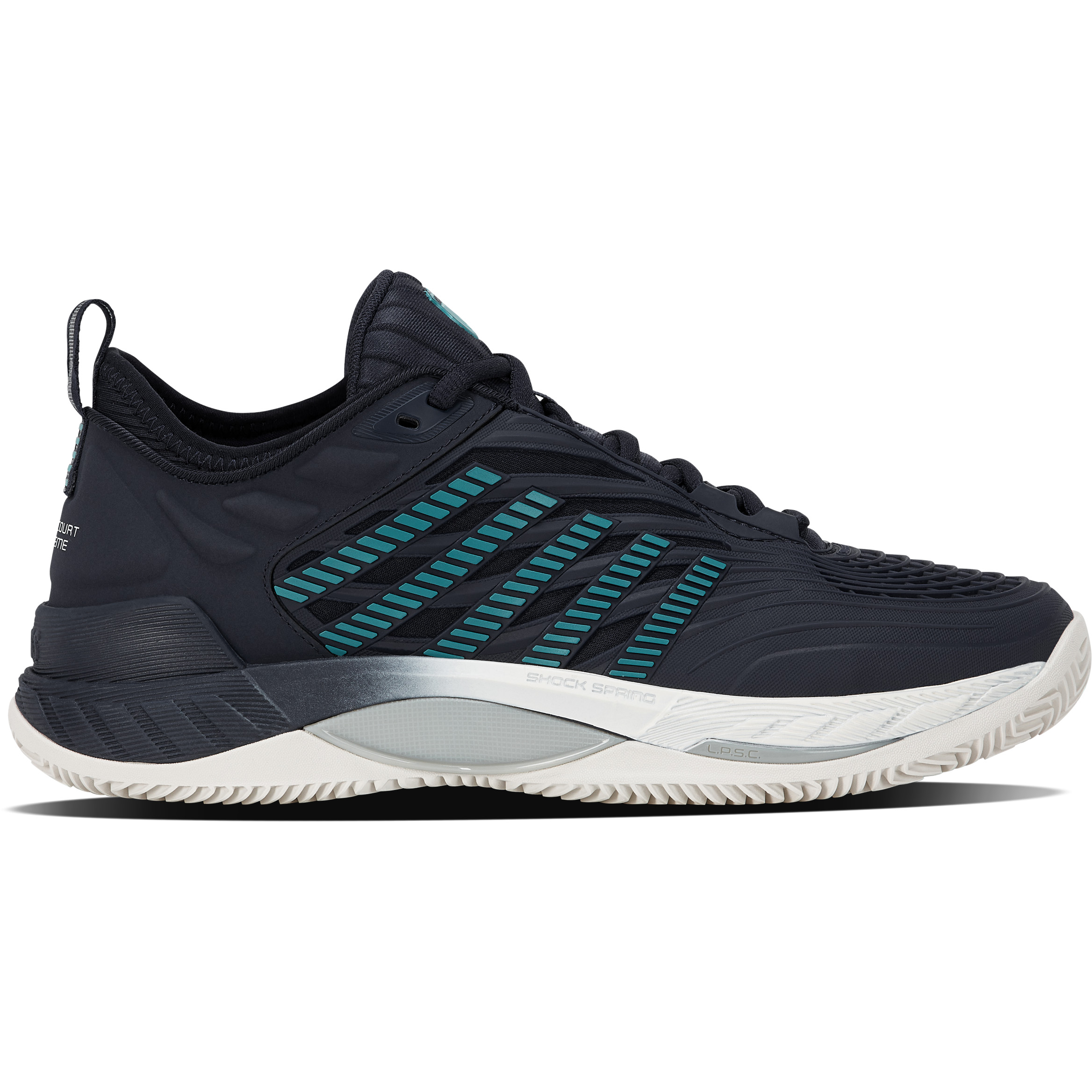 K-Swiss Hypercourt Supreme 2 Clay tennisschoenen heren carbon blanc baltic