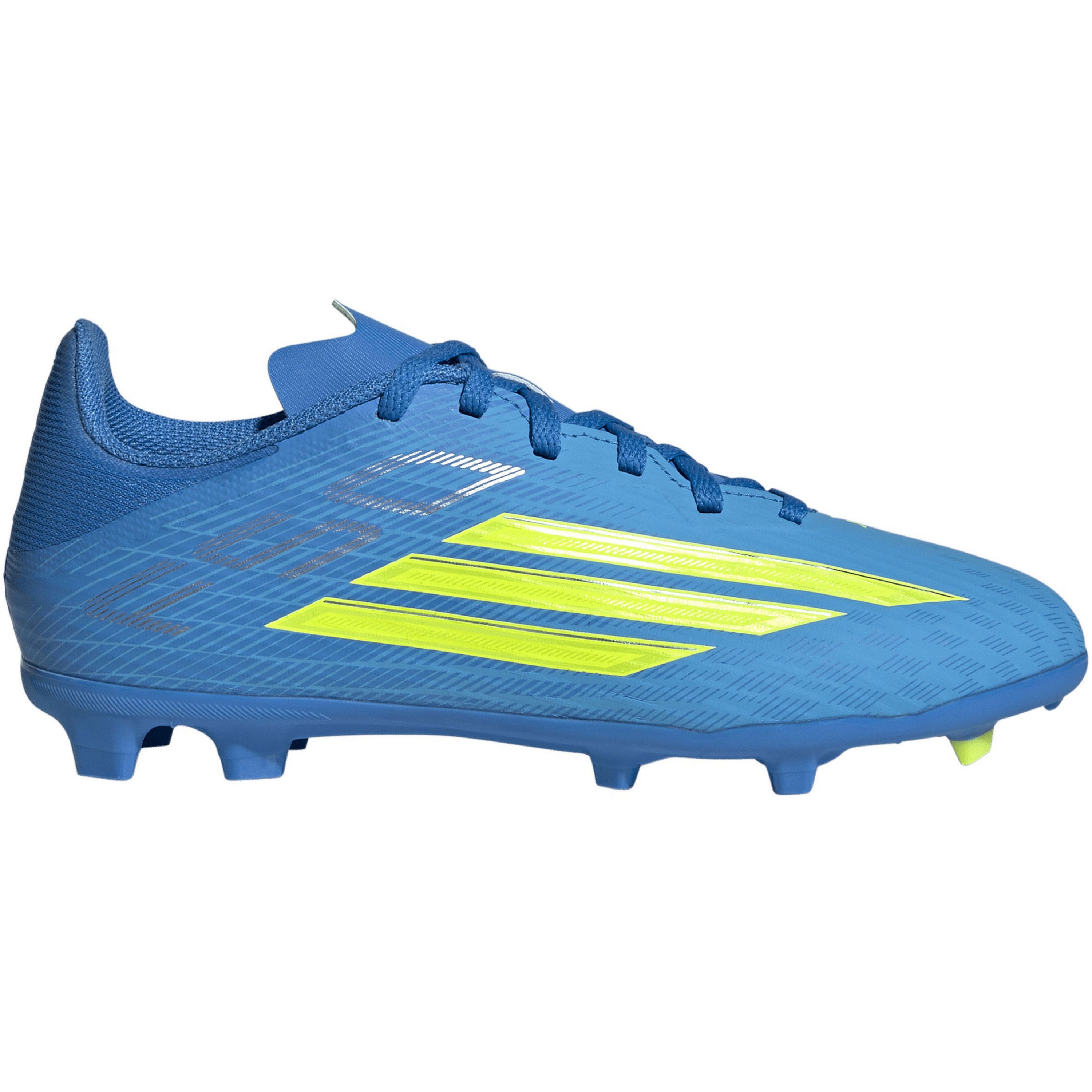 Adidas F50 League FG MG voetbalschoenen junior lucid ray blue team solar yellow 2 lucid aquamarine