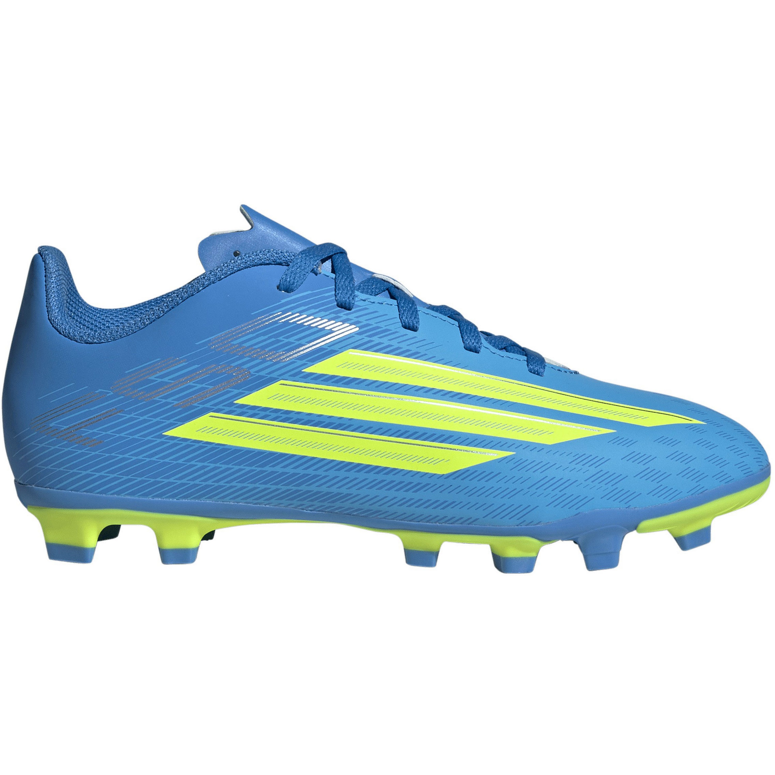 Adidas F50 Club FG MG voetbalschoenen junior lucid ray blue team solar yellow 2 lucid aquamarine