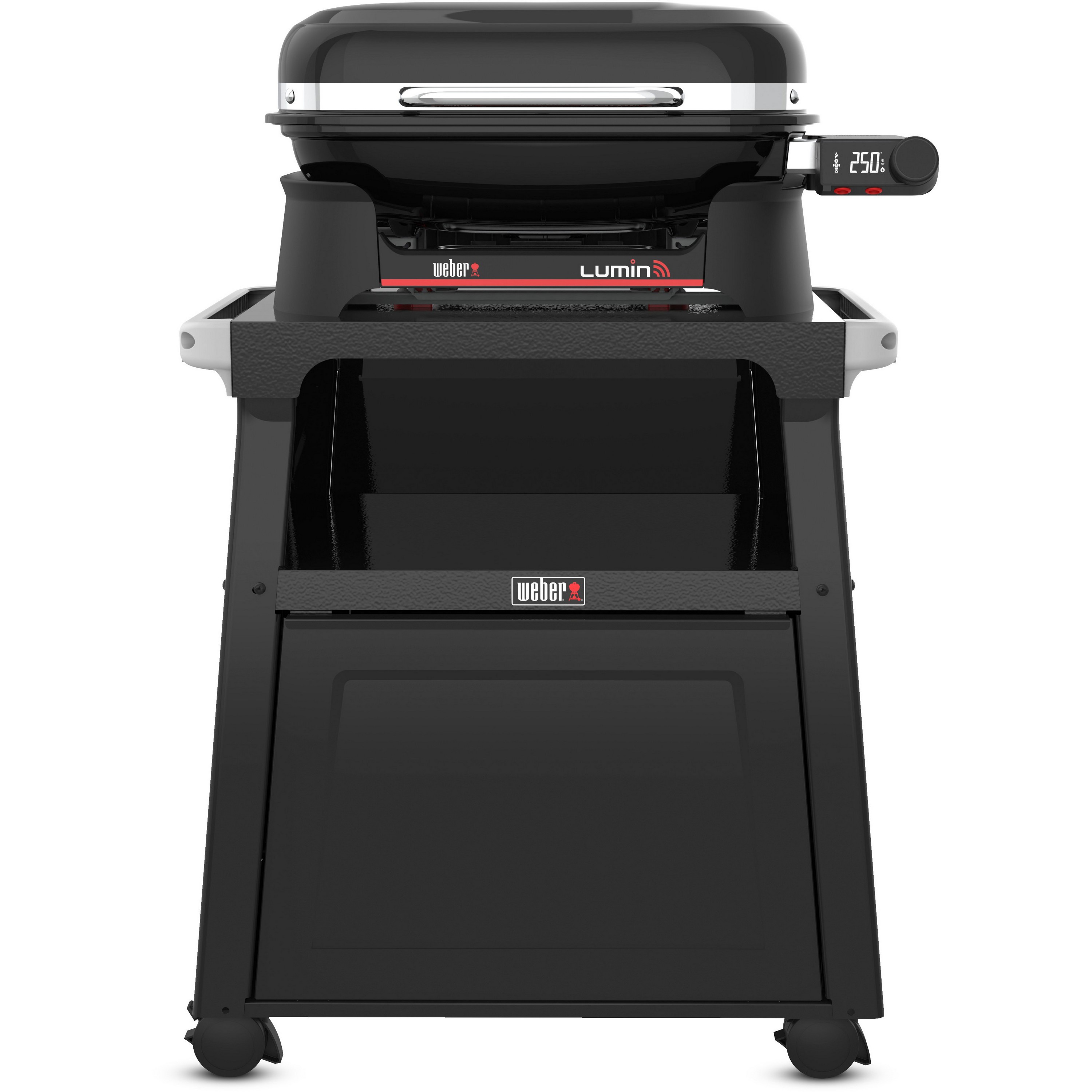 Weber Lumin Smart elektrische barbecue black met premium onderstel