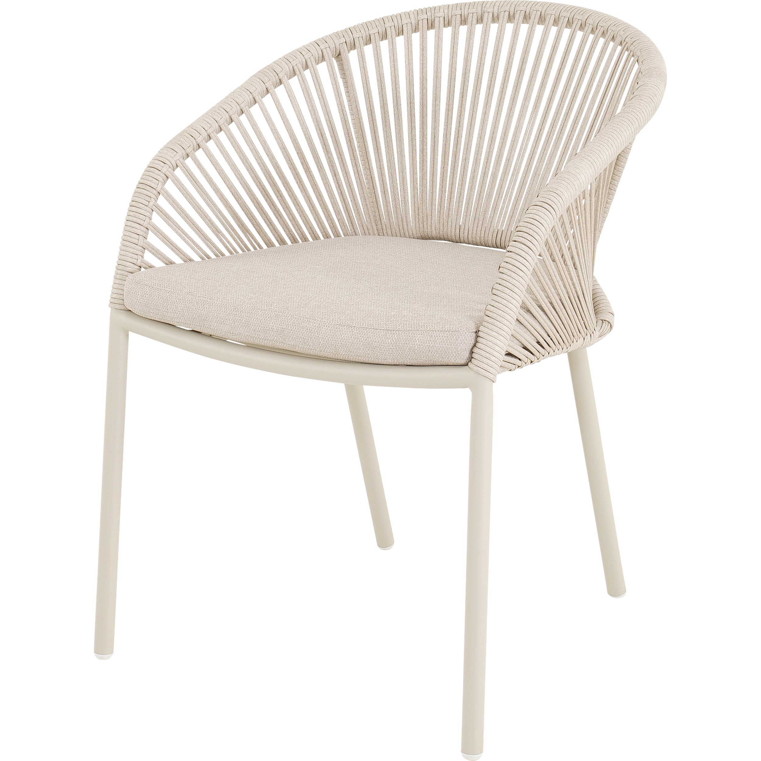 Lesli Living Hirado stapelbare tuinstoel beige 