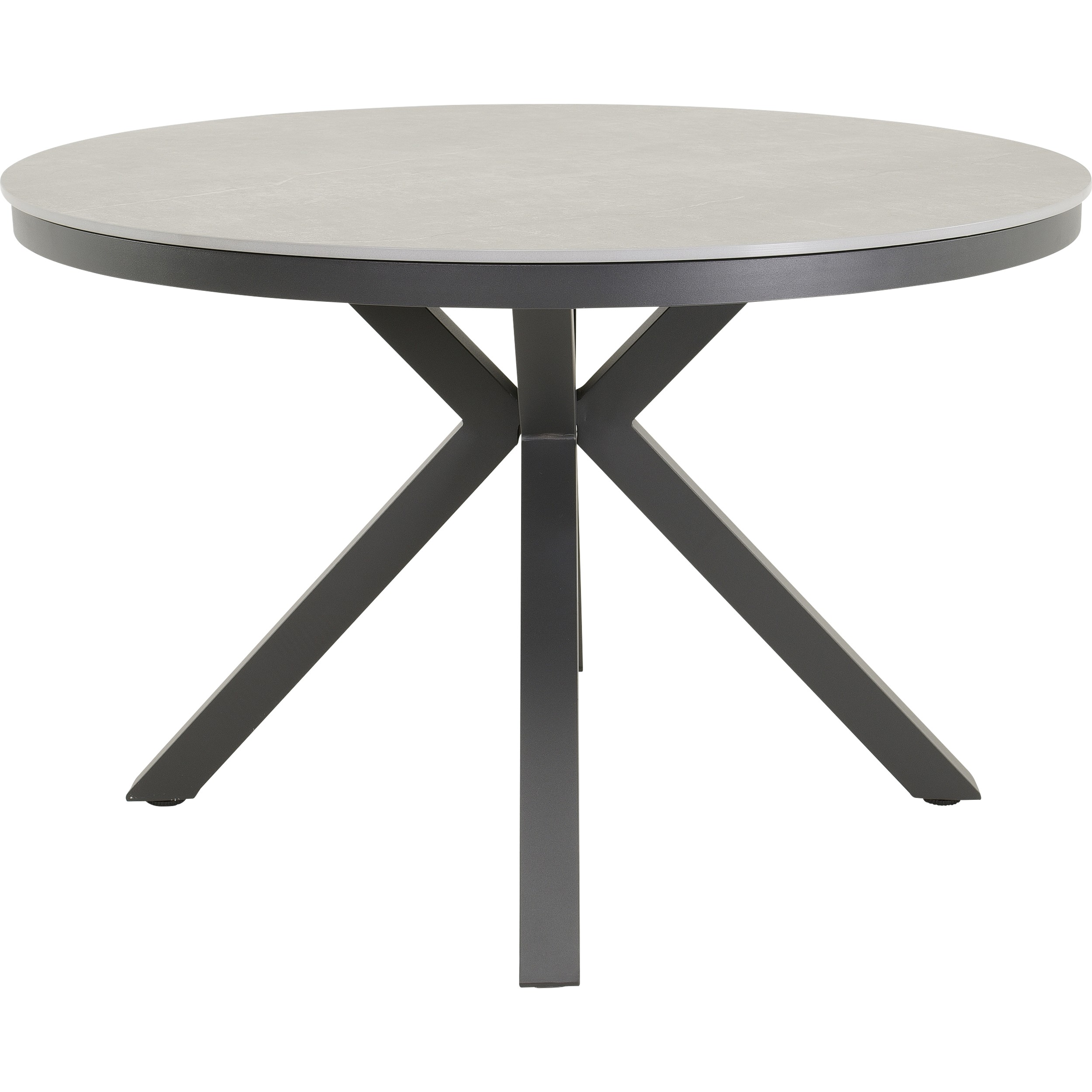 Lesli Living Davos dining tafel ø 118 cm anthracite 