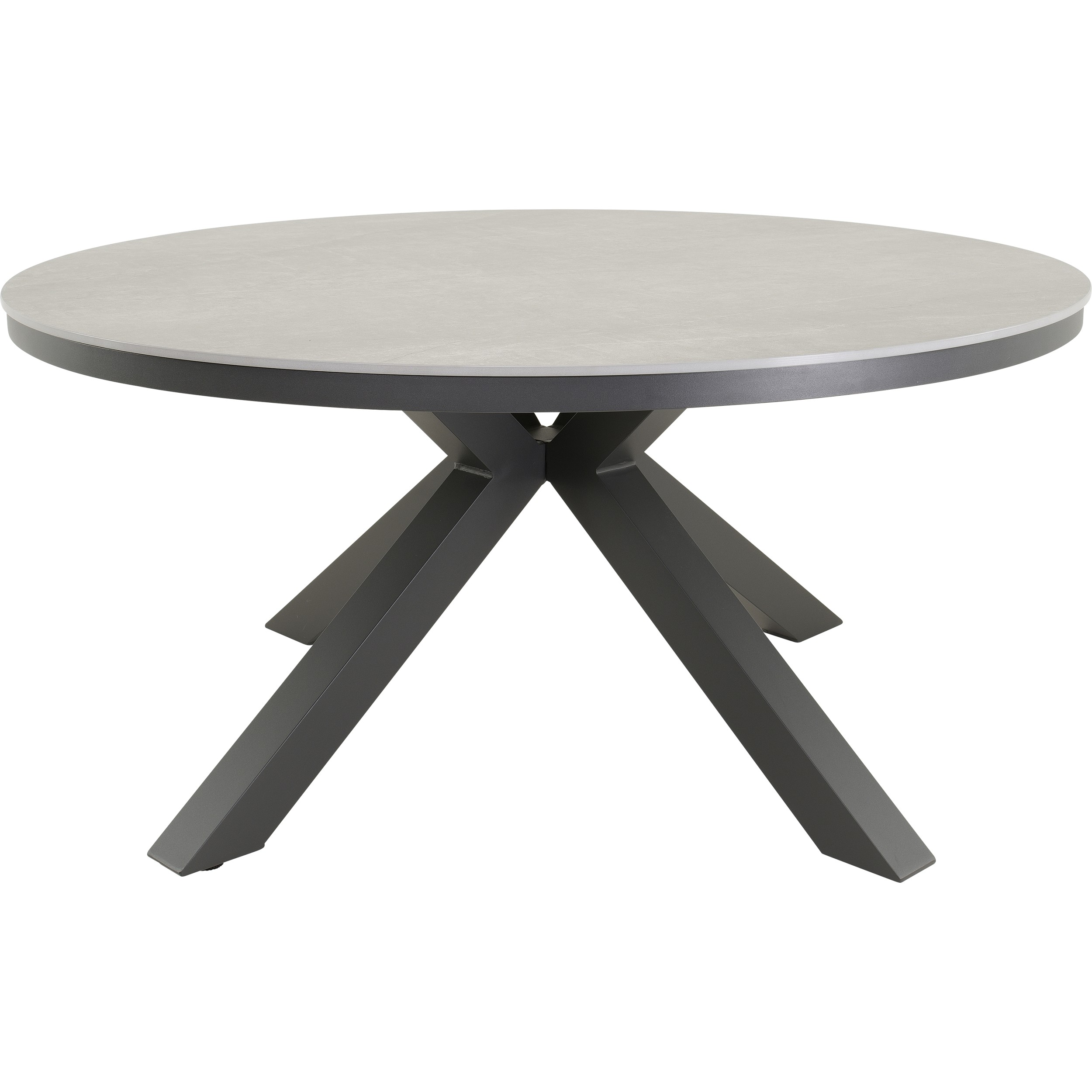 Lesli Living Davos dining tafel ø 158 cm anthracite 