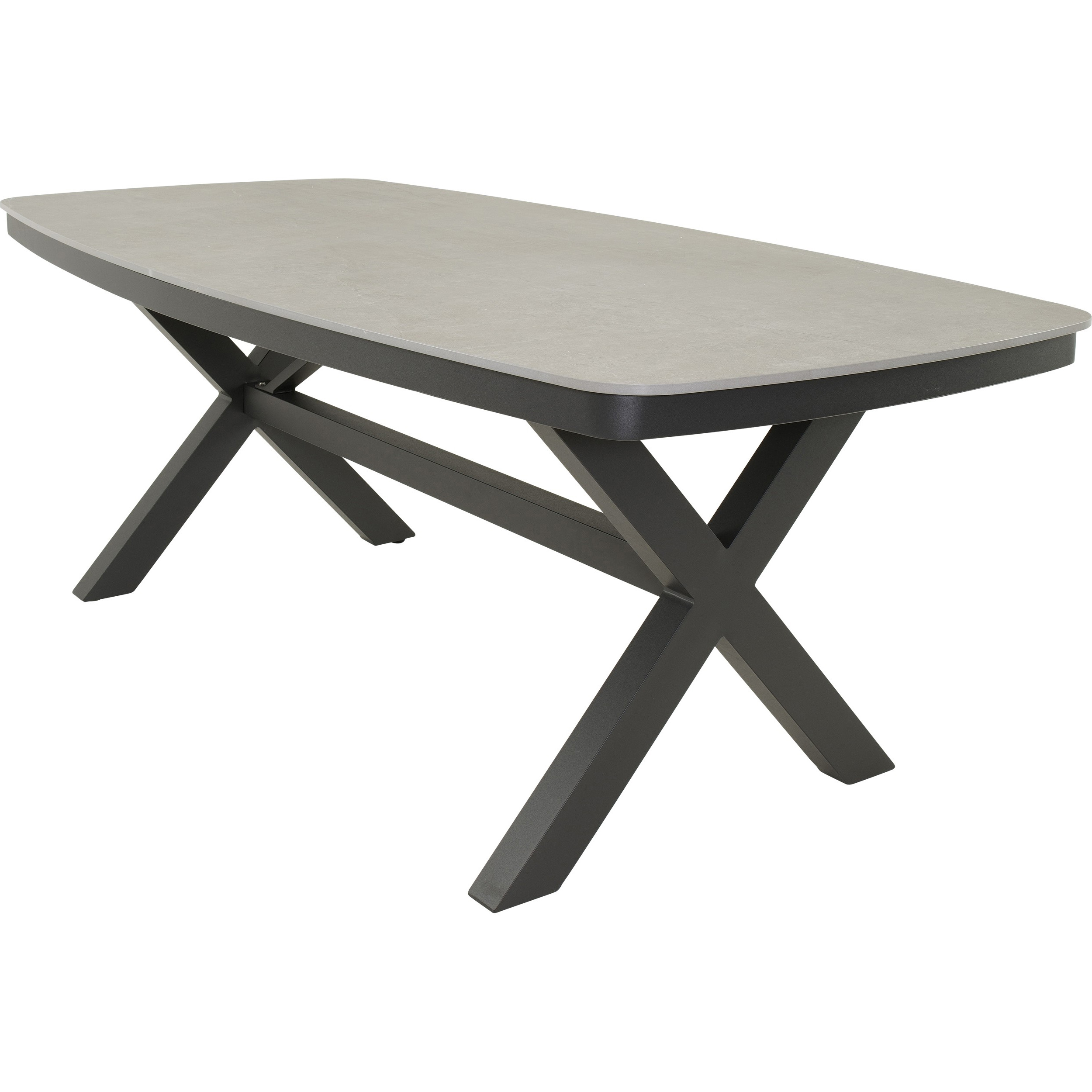 Lesli Living Davos dining tafel 200 x 100 cm anthracite 