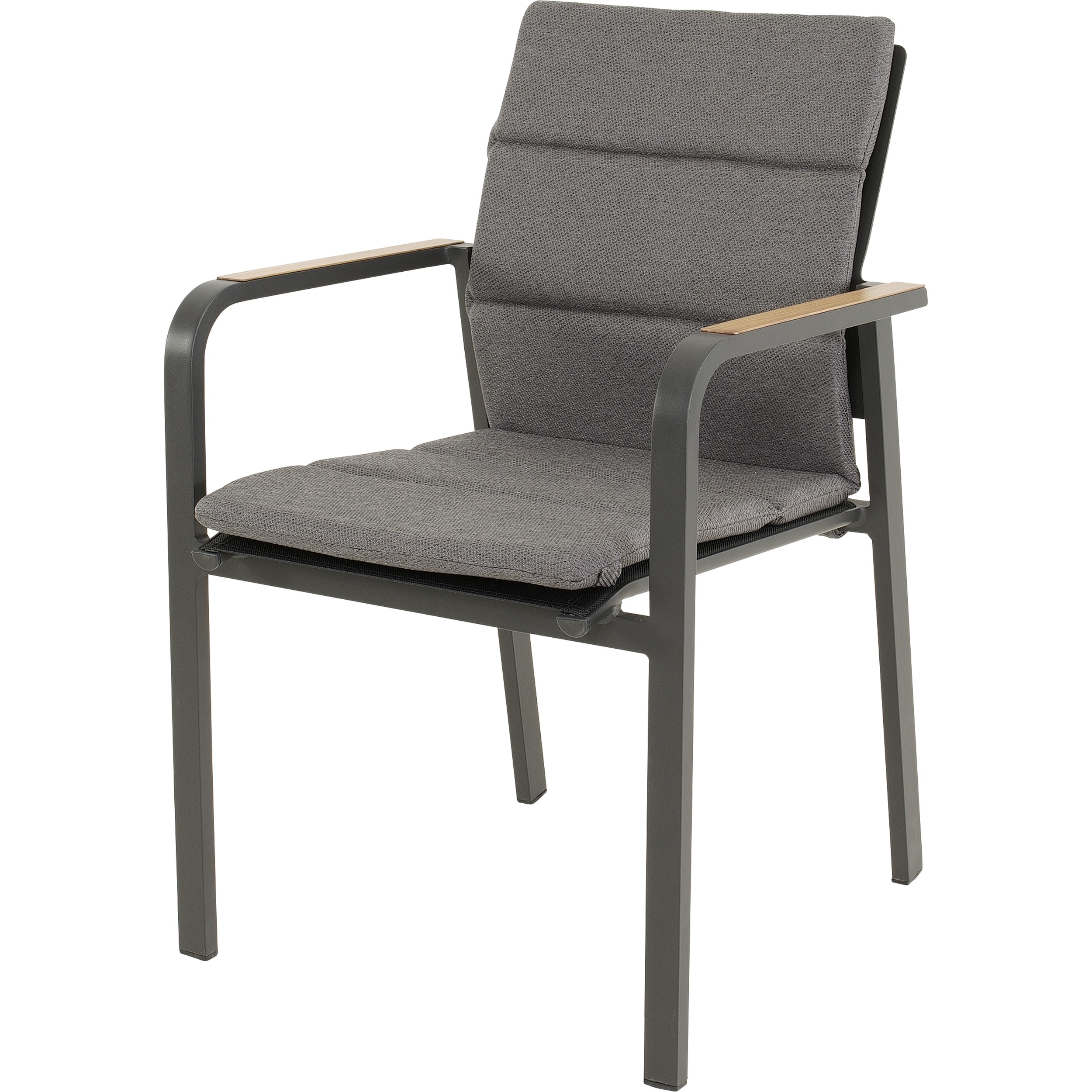 Lesli Living Sorapa stabelbare tuinstoel anthracite 