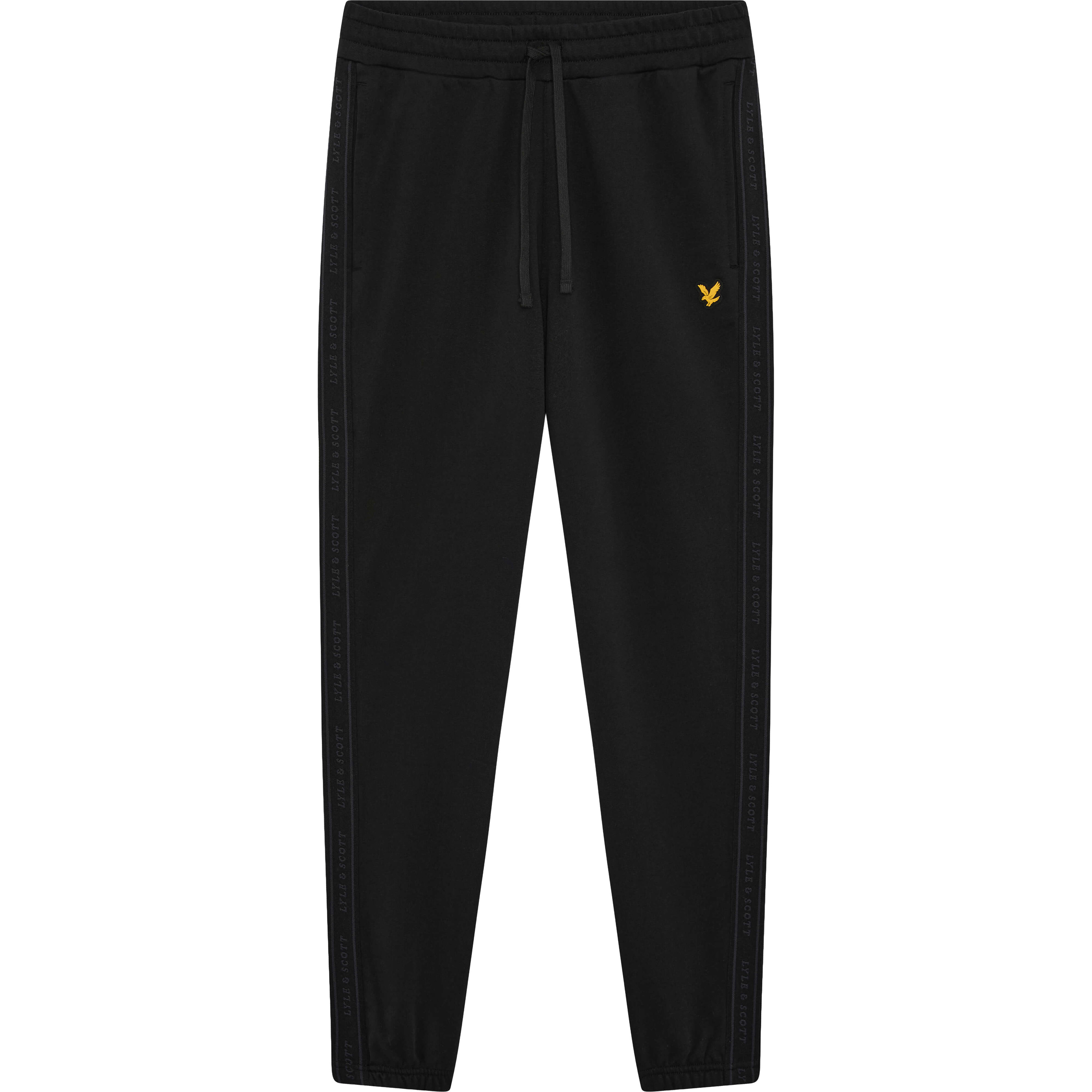 Lyle & Scott Sports Tape joggingbroek heren jet black       
