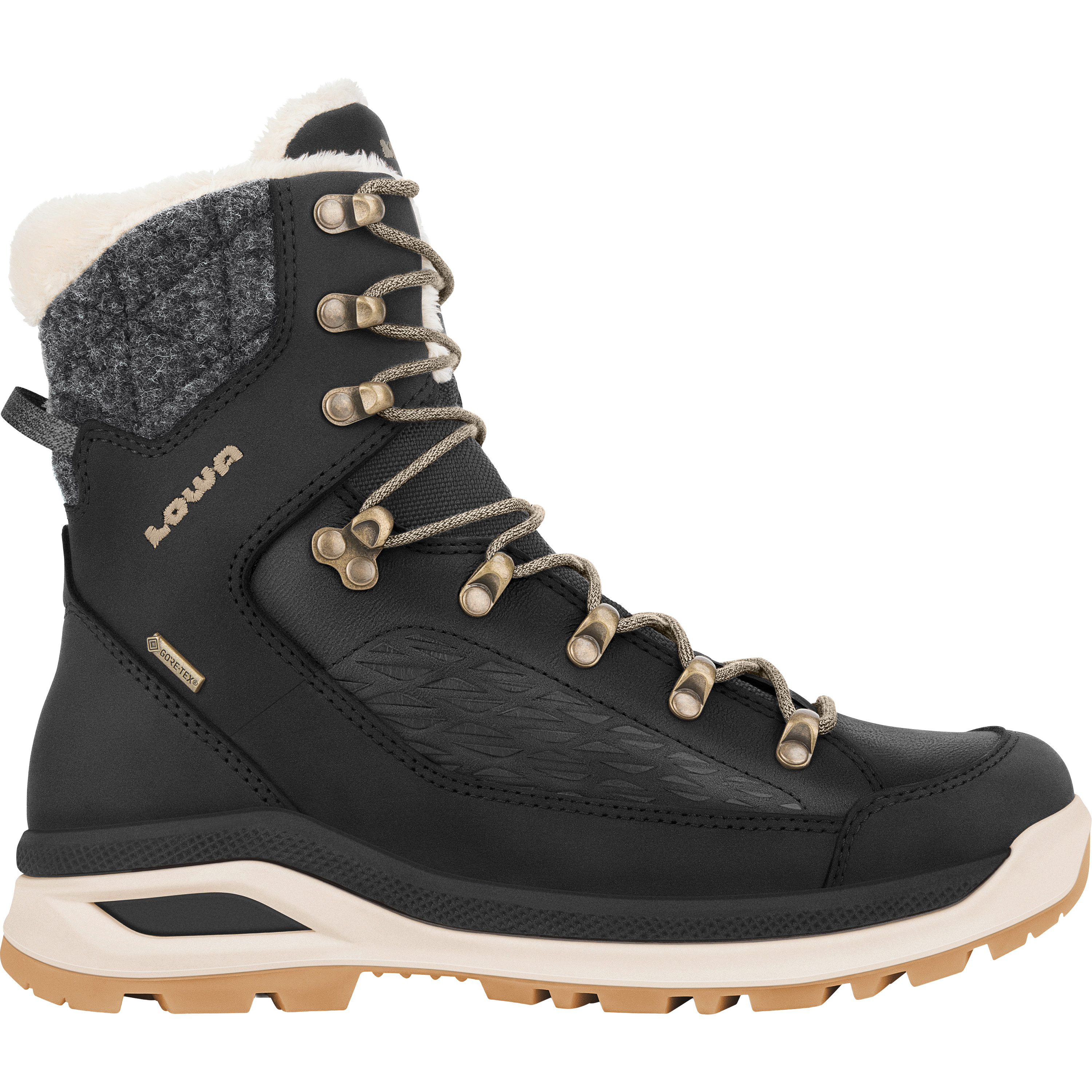Lowa RENEGADE EVO ICE GTX winter wandelschoenen dames black champage