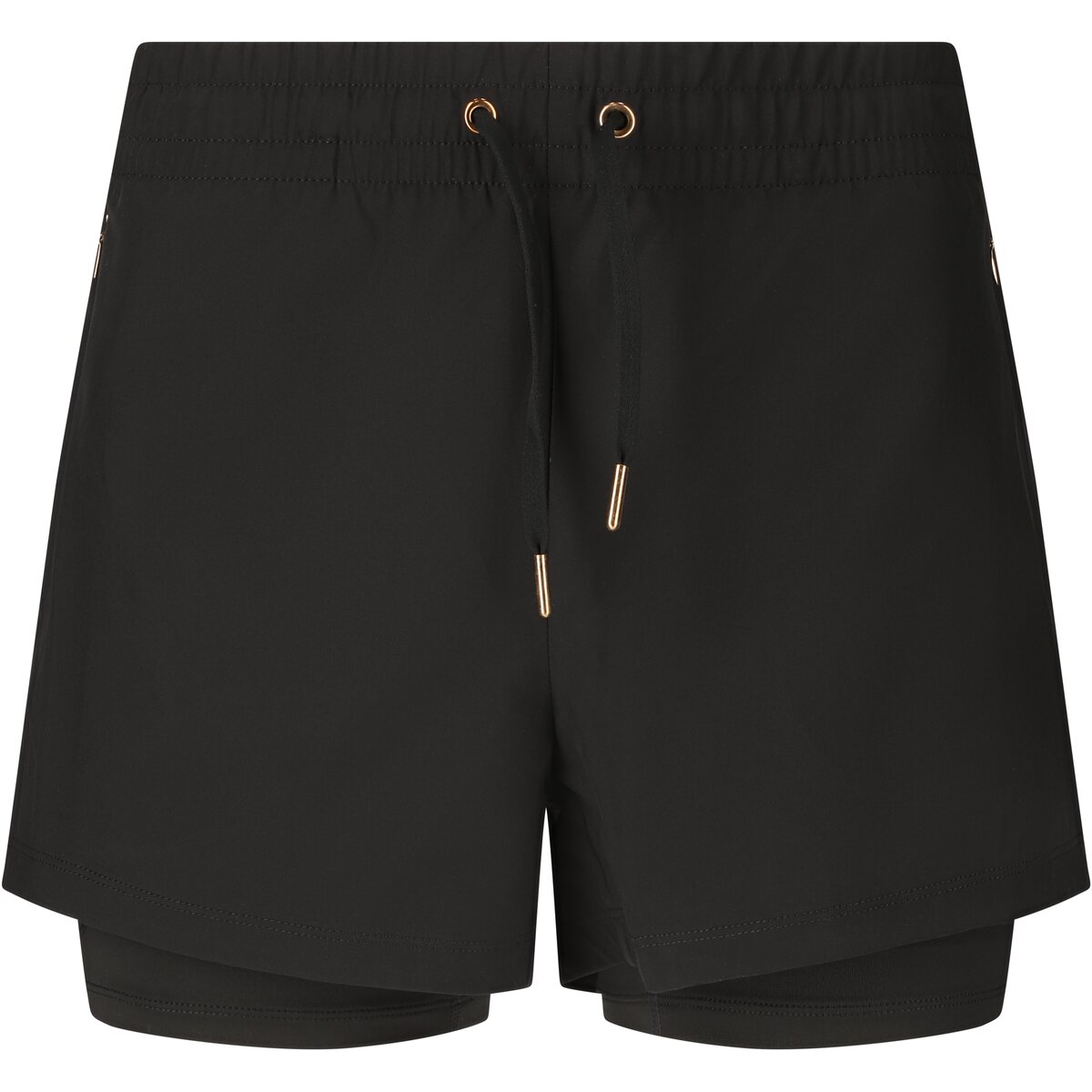 Athlecia Timmie 2-in-1 short dames black 