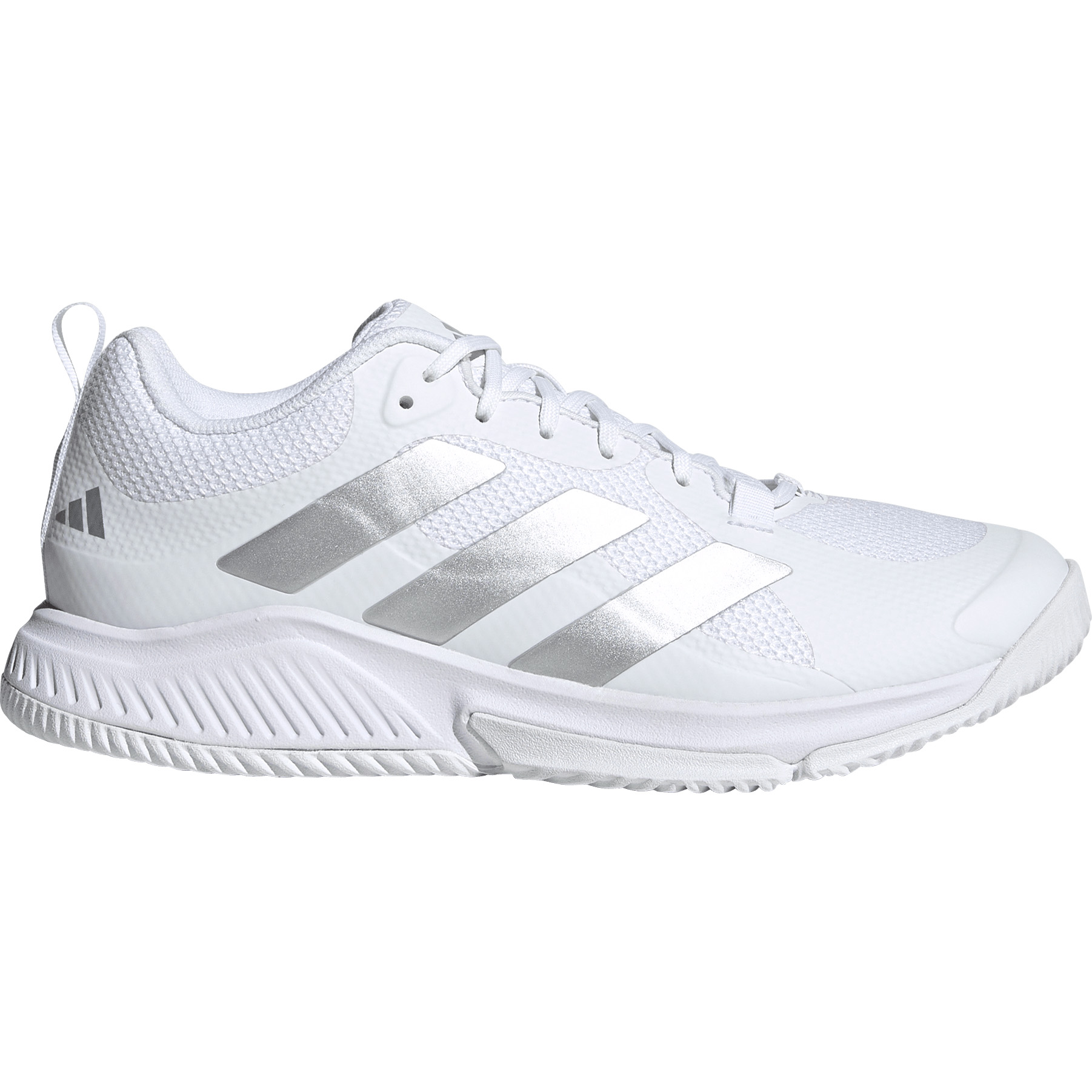 Adidas Court Team Bounce 2.0 indoorschoenen dames cloud white silver metallic grey one