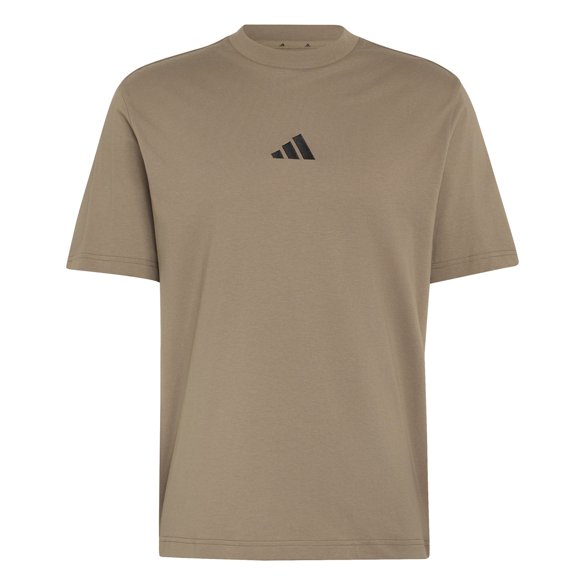 Adidas Essentials Small Logo shirt heren khaki six black  
