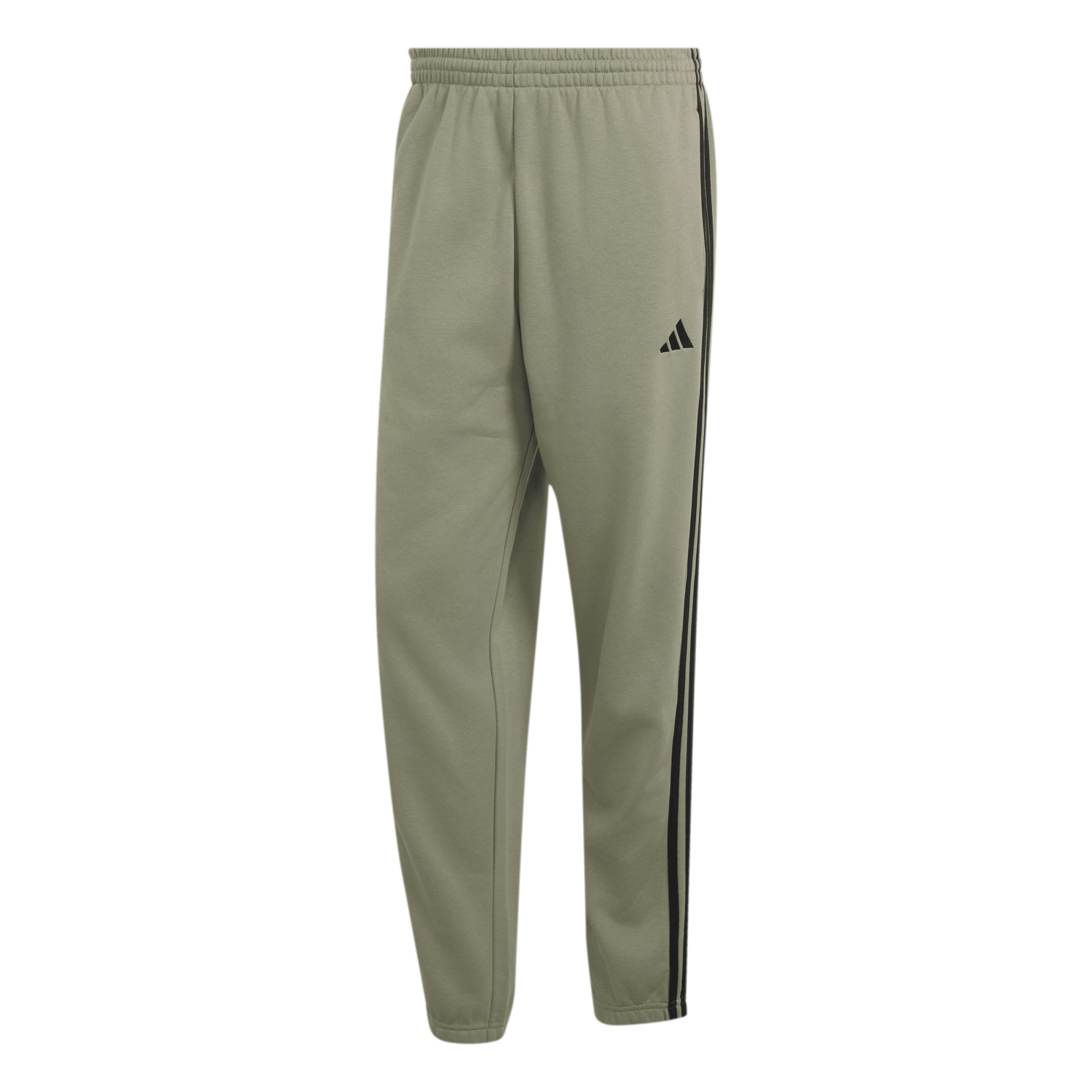 Adidas Essentials 3-Stripes Fleece trainingsbroek heren silver pebble