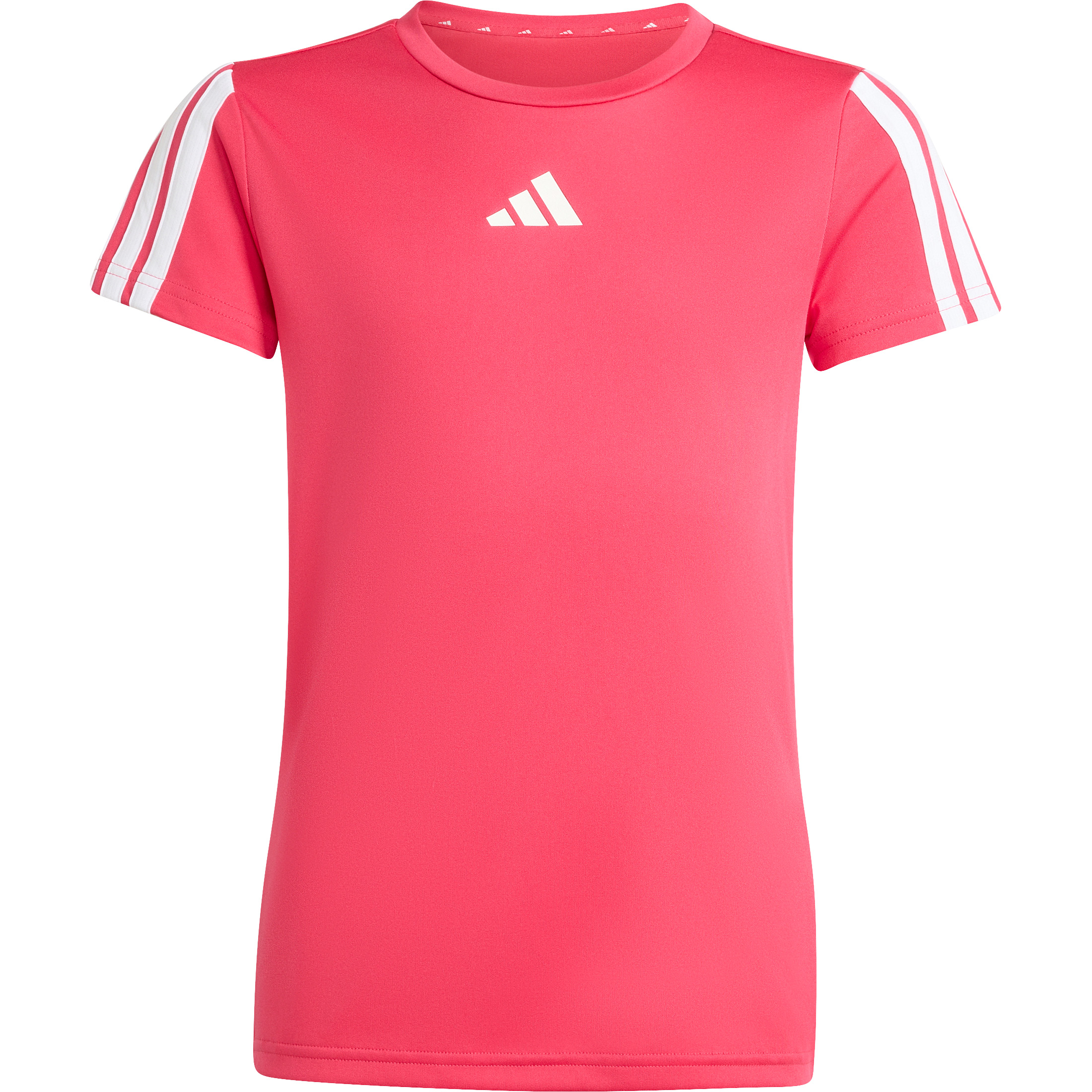 Adidas Train Essentials 3-Stripes shirt junior power pink white