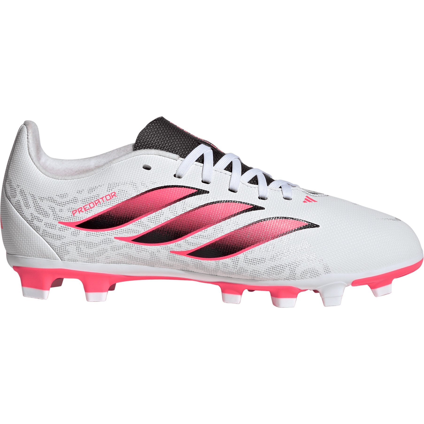 Adidas PREDATOR Club FG - AG voetbalschoenen junior cloud white solar turbo core black