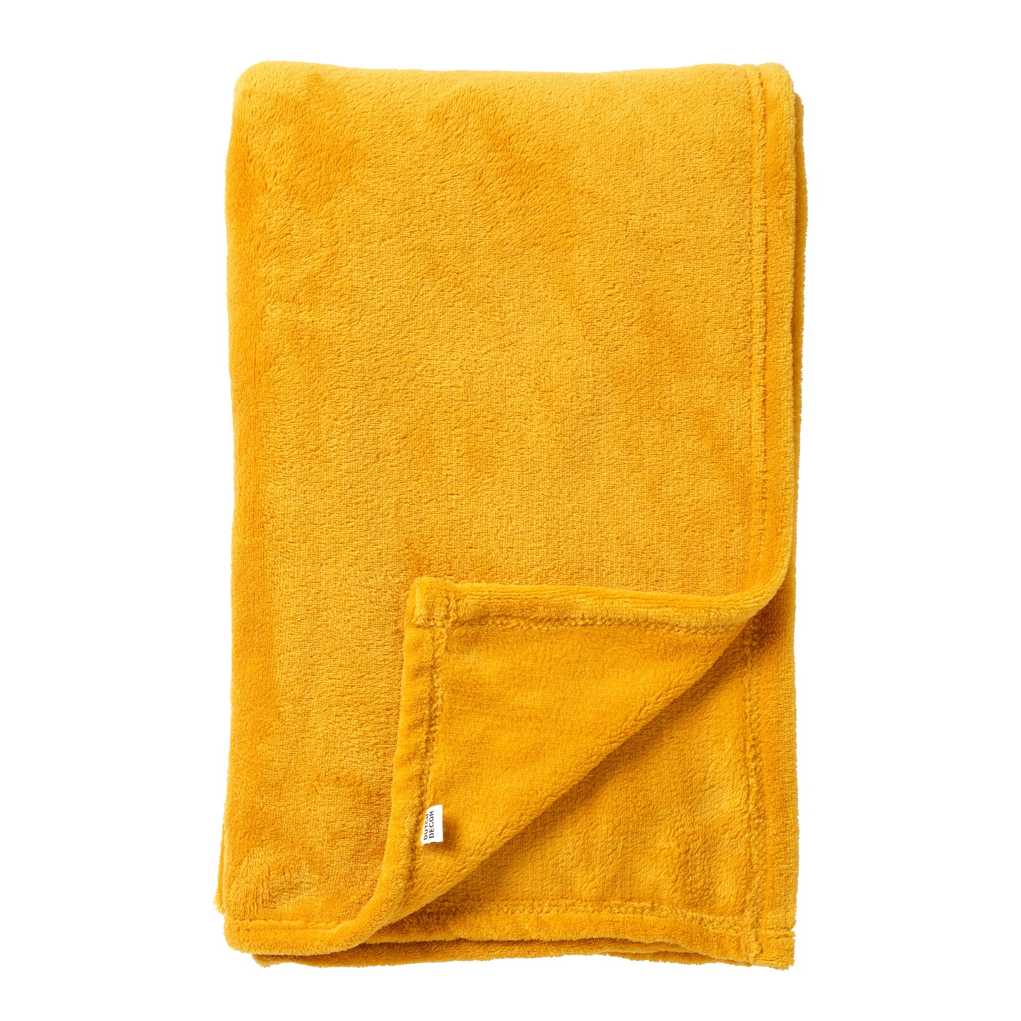 Dutch Decor Harvey fleece plaid 150 x 200 cm golden glow 