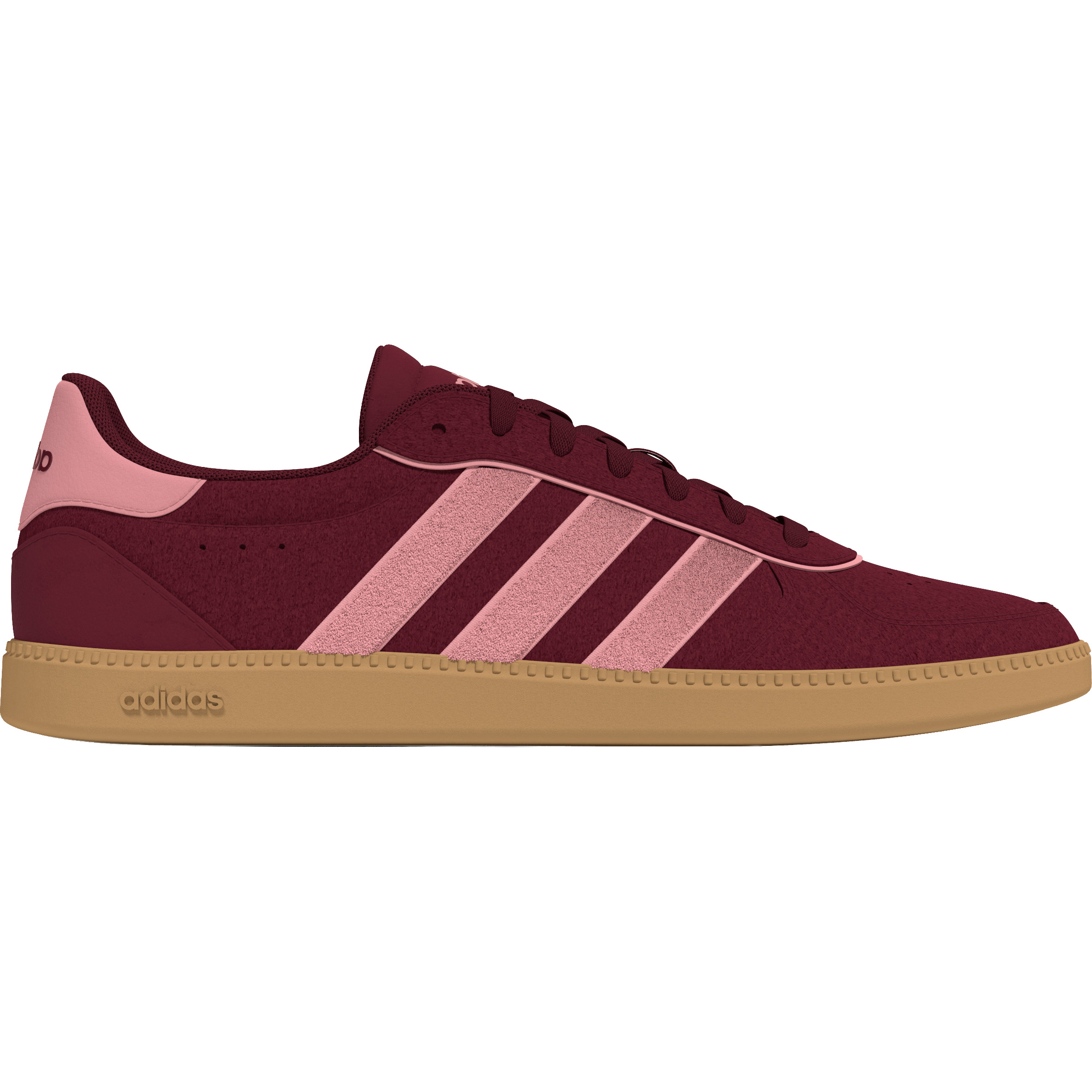 Adidas BREAKNET SLEEK schoenen dames collegiate burgundy semi pink spark off white